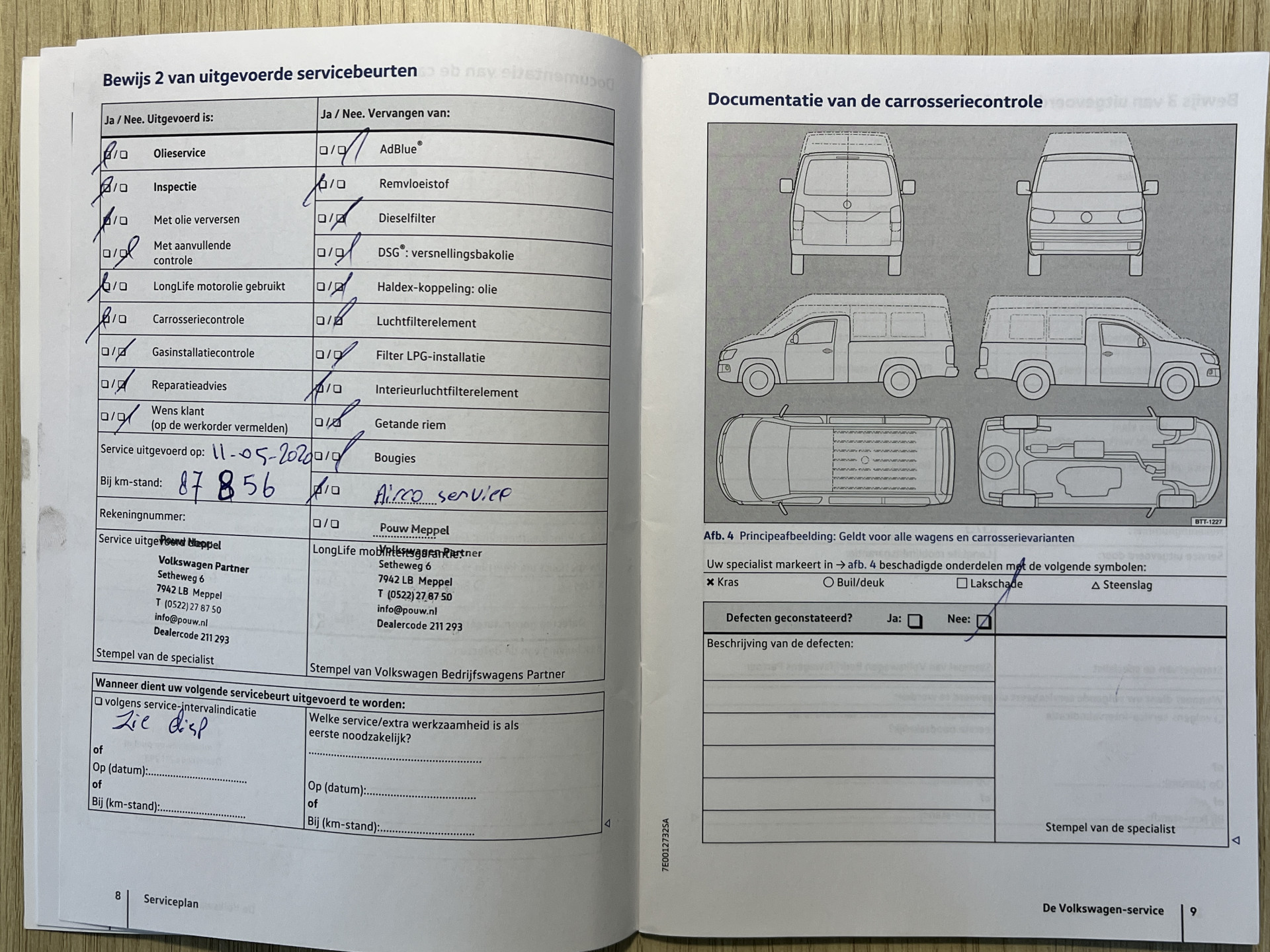 Foto van Volkswagen Transporter Kombi