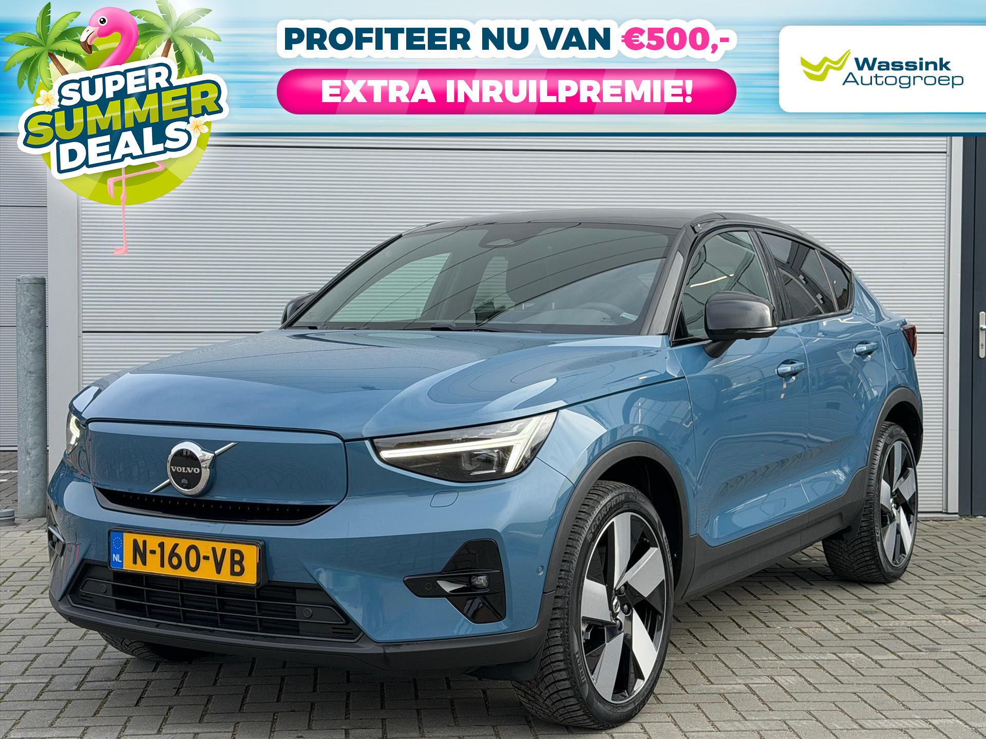 Volvo C40 Recharge Twin Pure electric 408pk Intro Edition | 2021 - voorkant