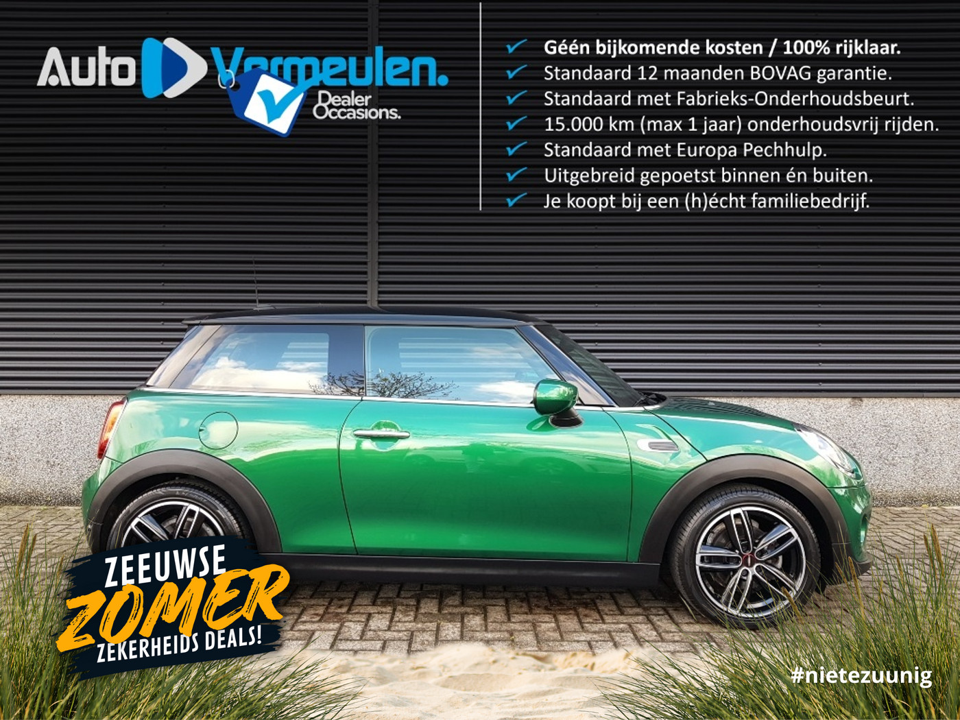 Mini One 1.5 Chili / 17"JCW velgen 2021 - voorkant
