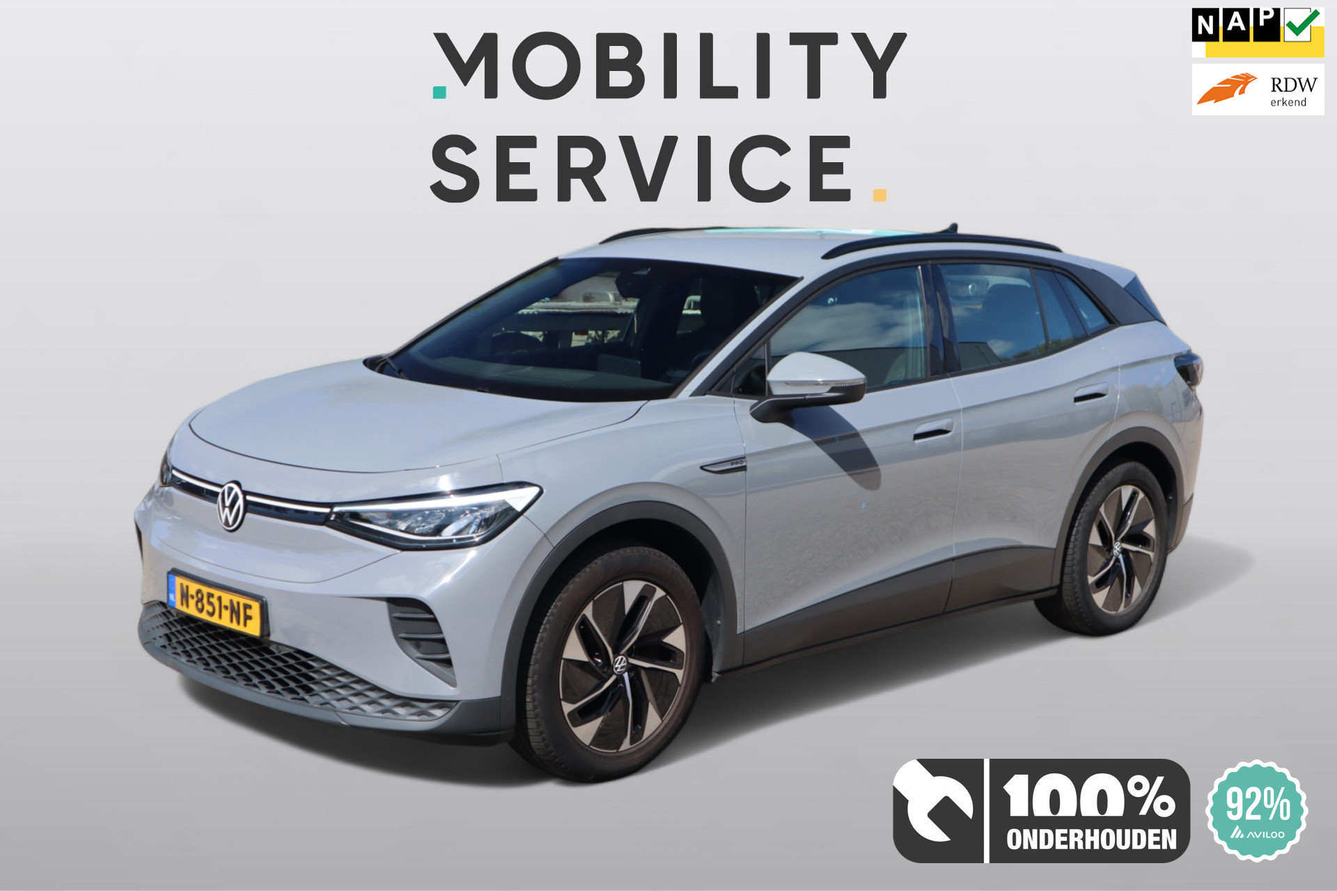 Volkswagen Id.4 Pro 150 KW Pro 77 kWh SOH92% CarPlay Clima 100% onderhouden 2021 - voorkant