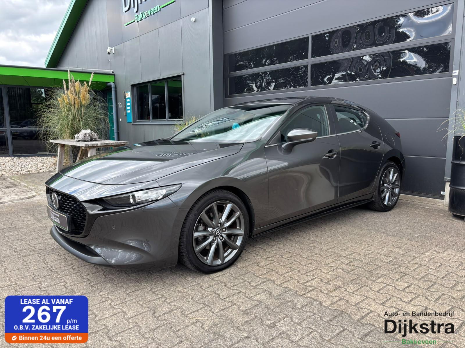 Mazda Mazda3 2.0 e-SkyActiv-G M Hybrid 122 Luxury AppleCarPlay/ AndroidAuto/ Stuurwielverwarming/ Stoelverwarming/ Lederen bekleding!! 2019 - voorkant