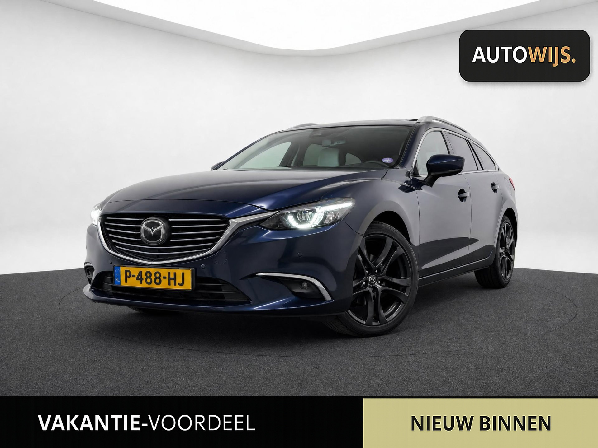 Mazda Mazda6 2.5 SkyActiv-G 192 GT-M|BOSE|LEDER|CAMERA|PANO|KEYLESS| 2018 - voorkant
