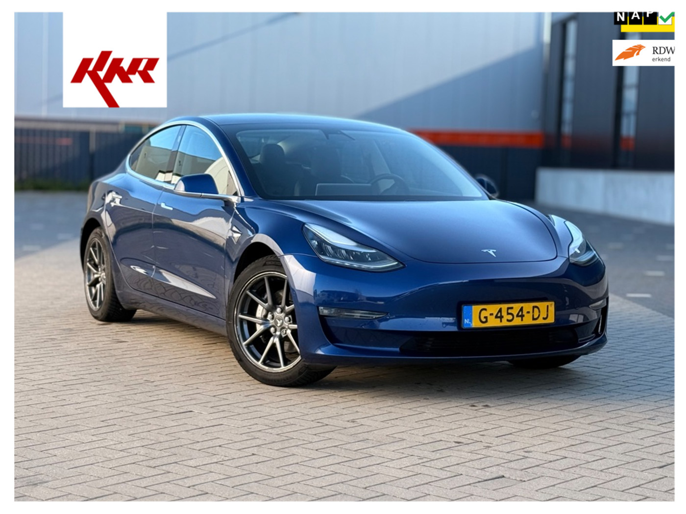 Tesla Model 3 Long Range 470km 92% SOH 1 jaar APK 2019 - voorkant