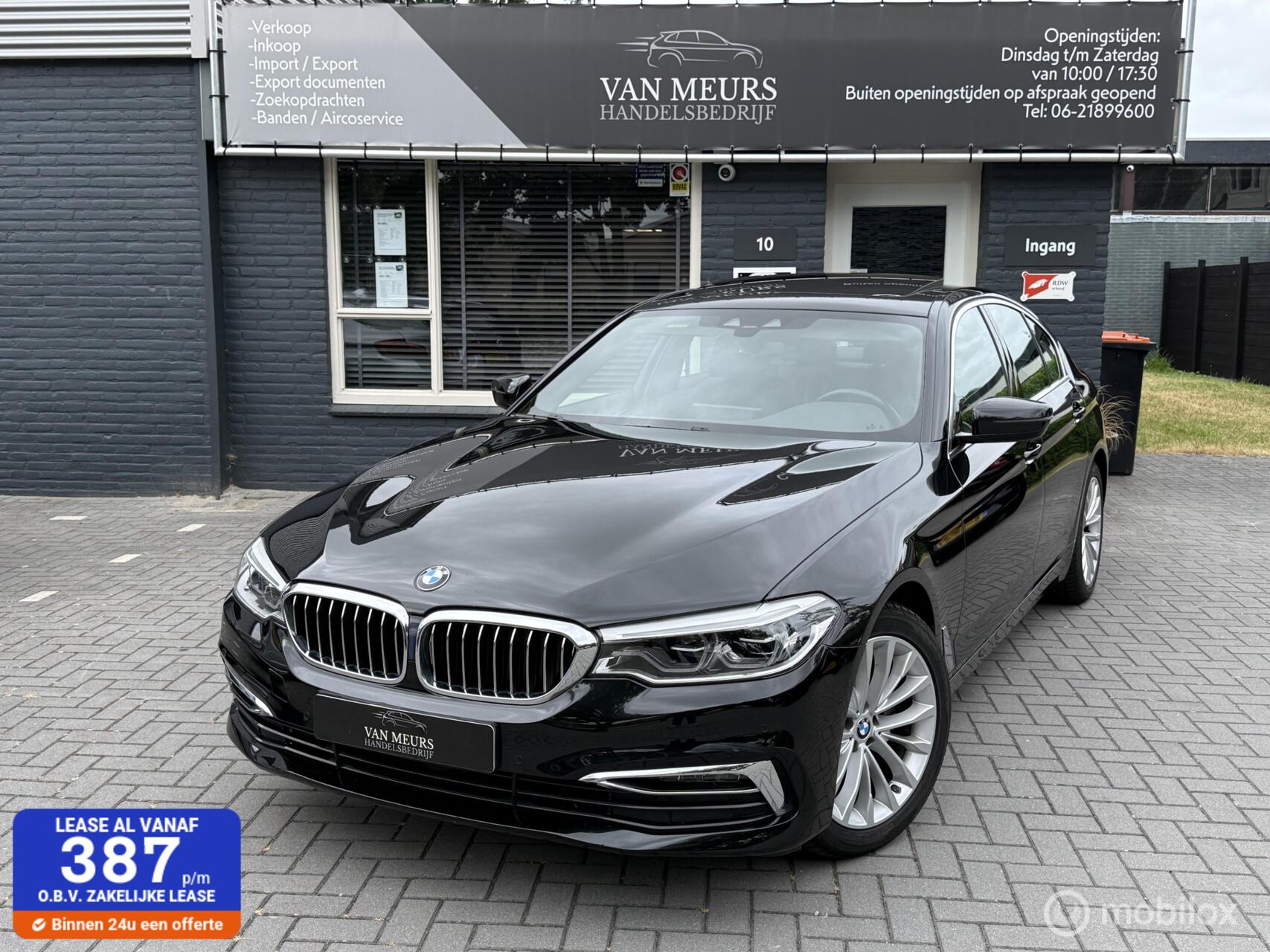 BMW 520i 520i Corporate Lease High Executive, Automaat, leder, navigatie, apk bij aflevering... 2018 - voorkant