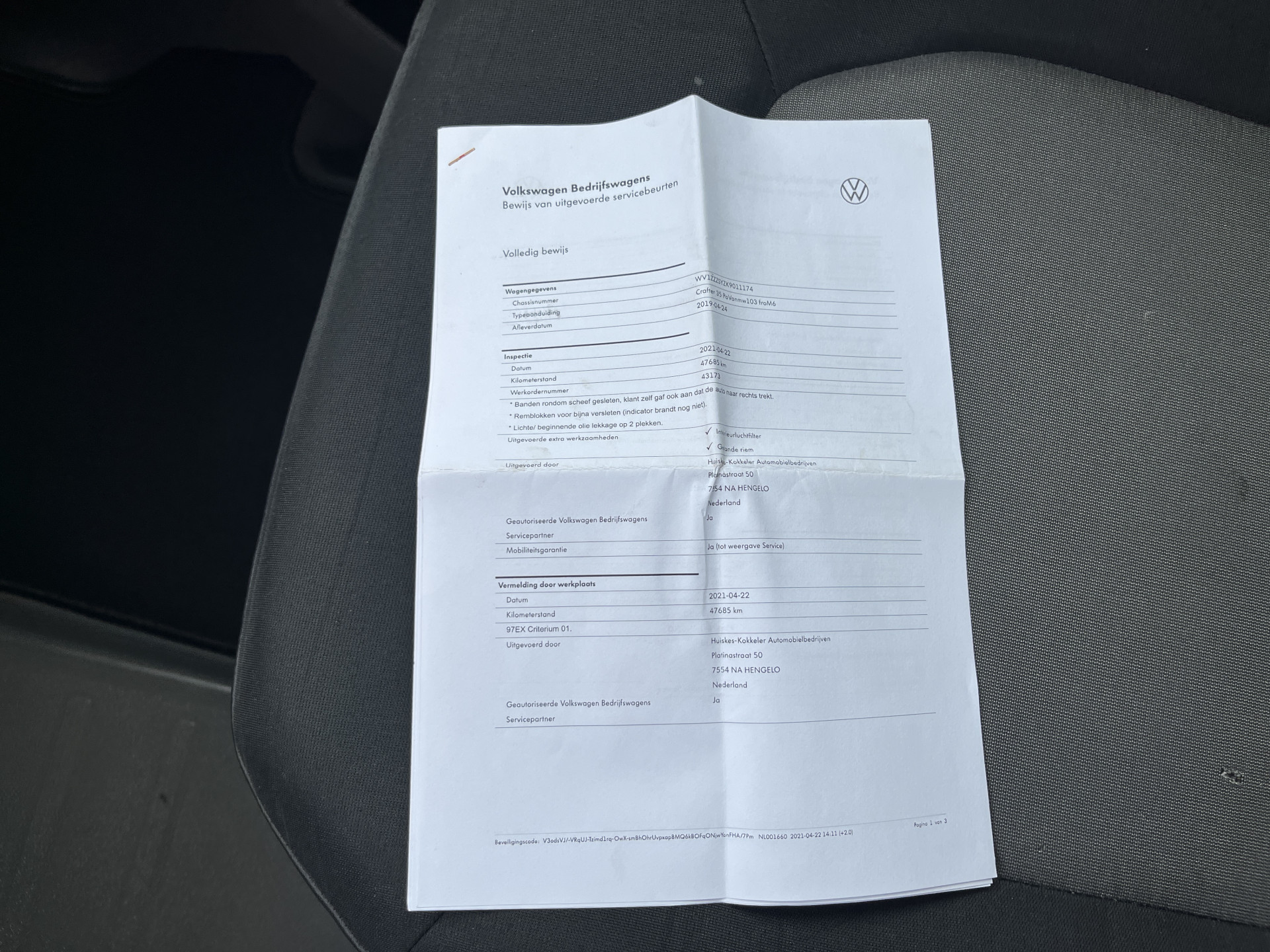 Foto van Volkswagen Crafter