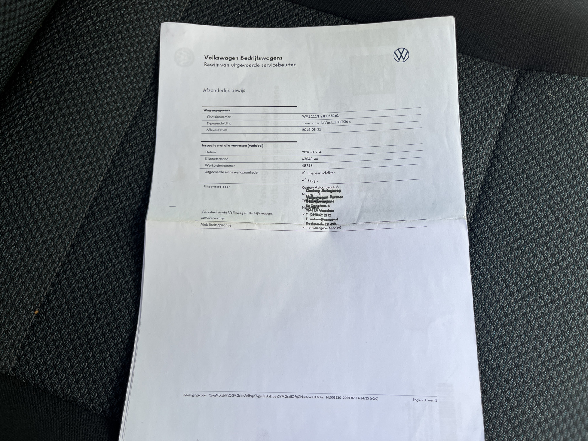 Foto van Volkswagen Transporter