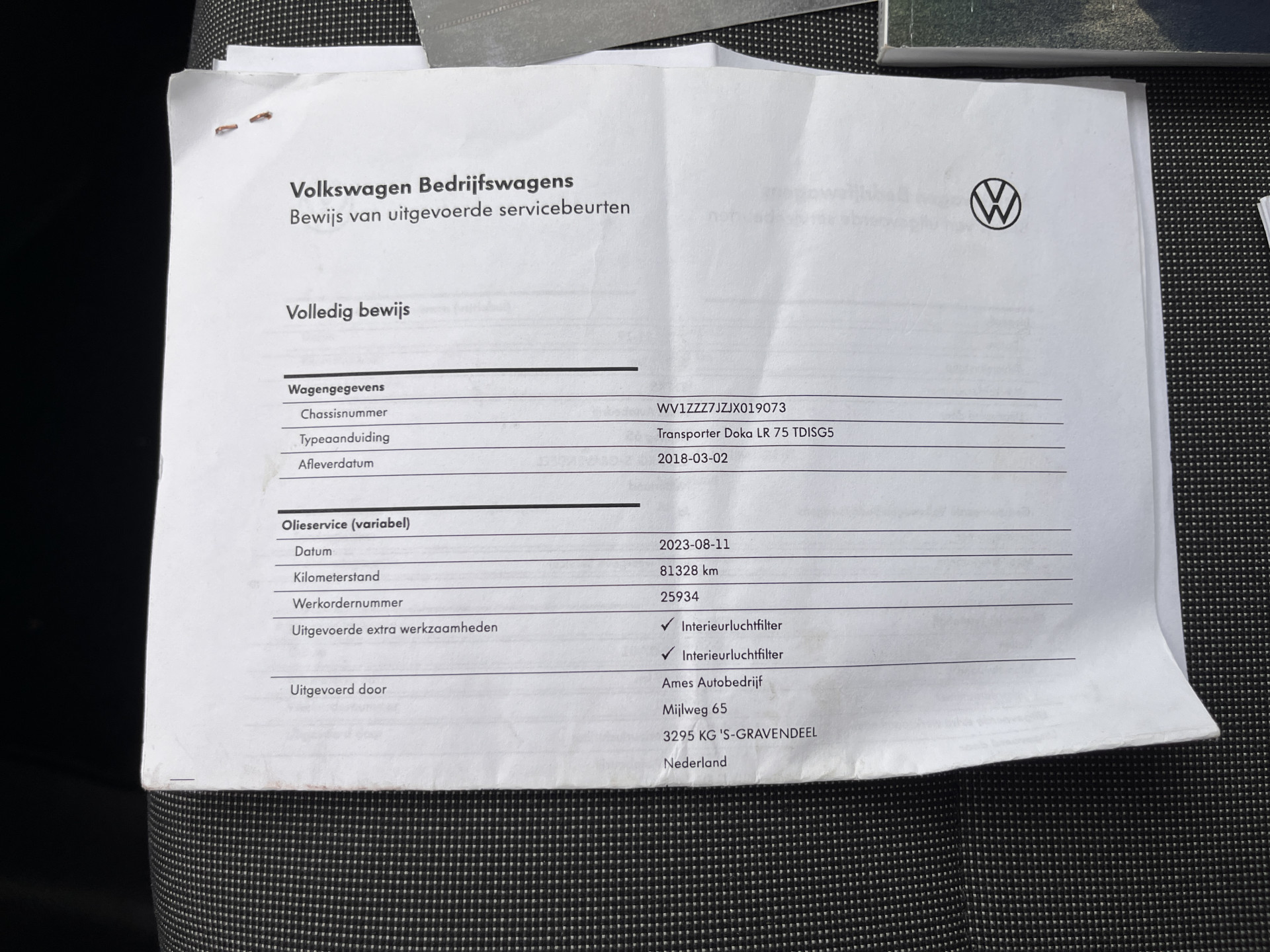 Foto van Volkswagen Transporter