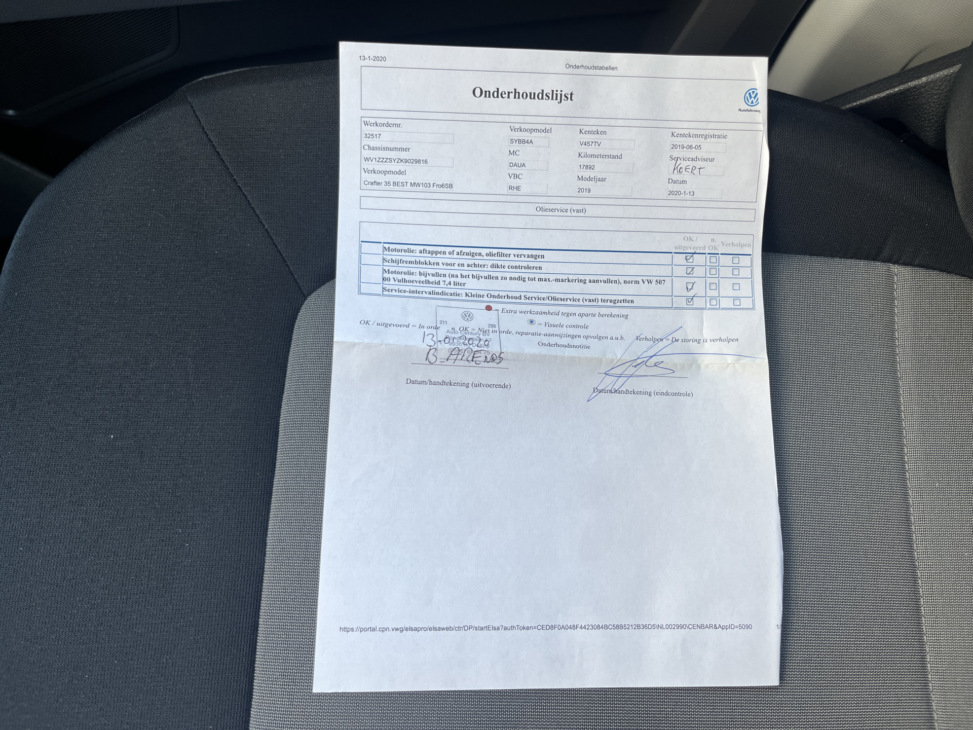 Foto van Volkswagen Crafter