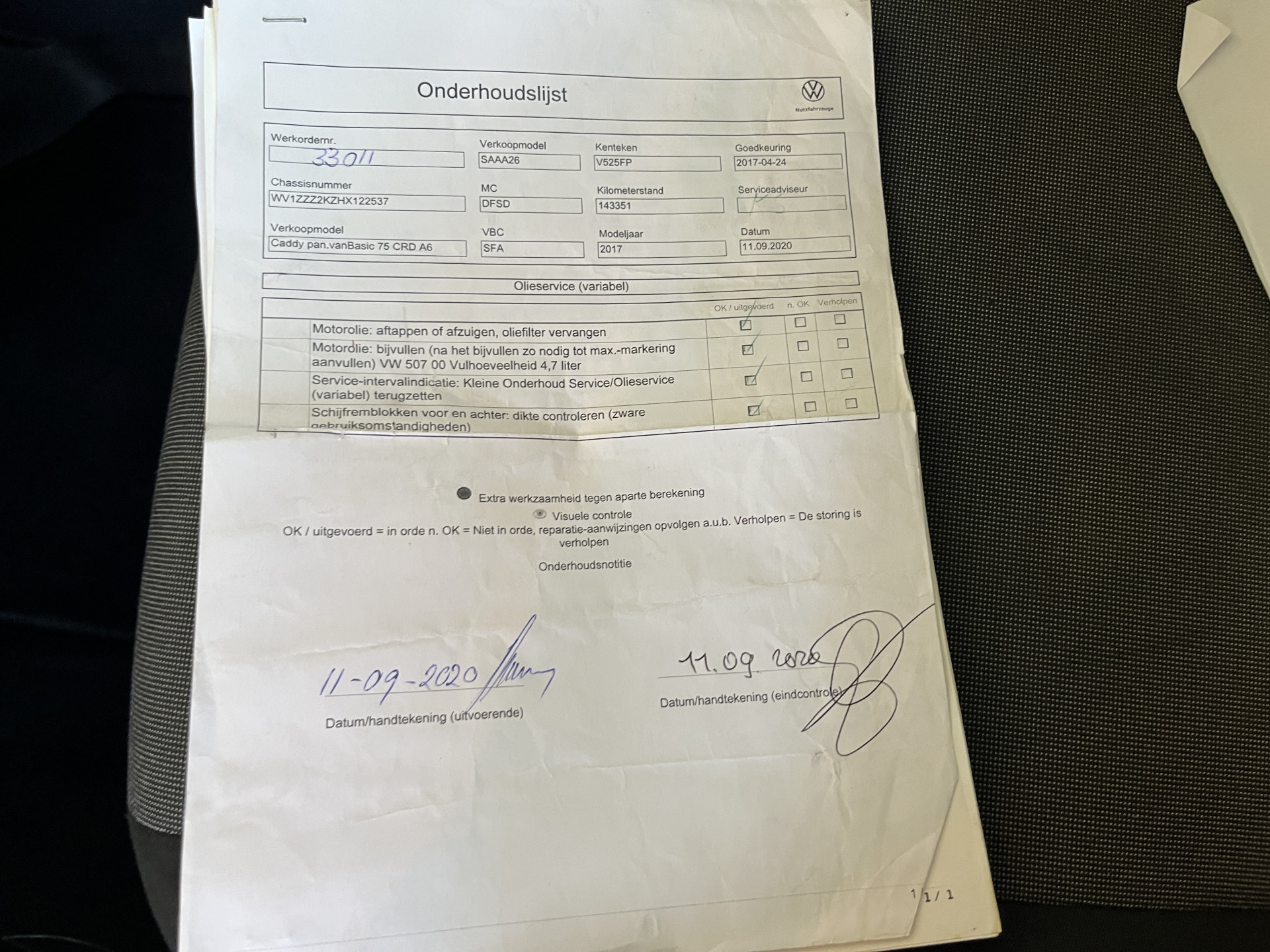 Foto van Volkswagen Caddy