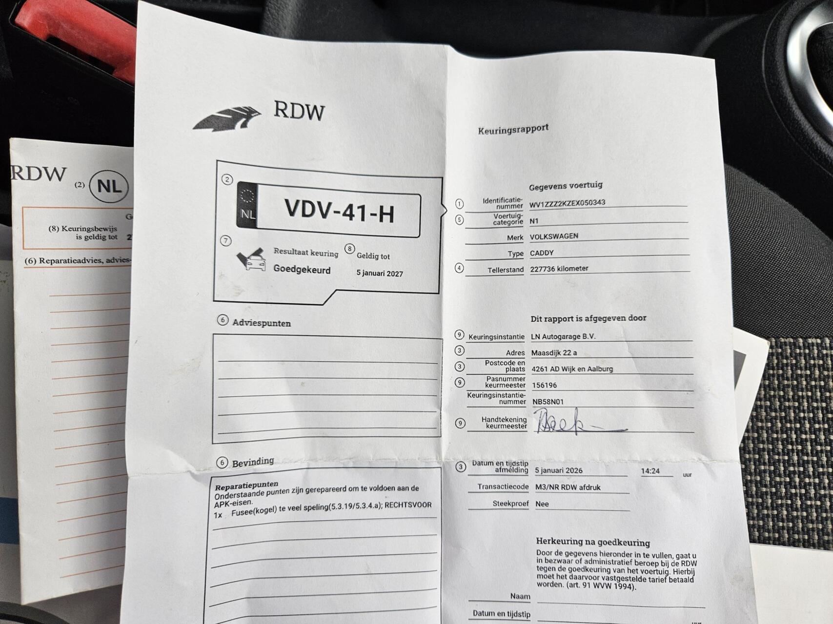 Foto van Volkswagen Caddy