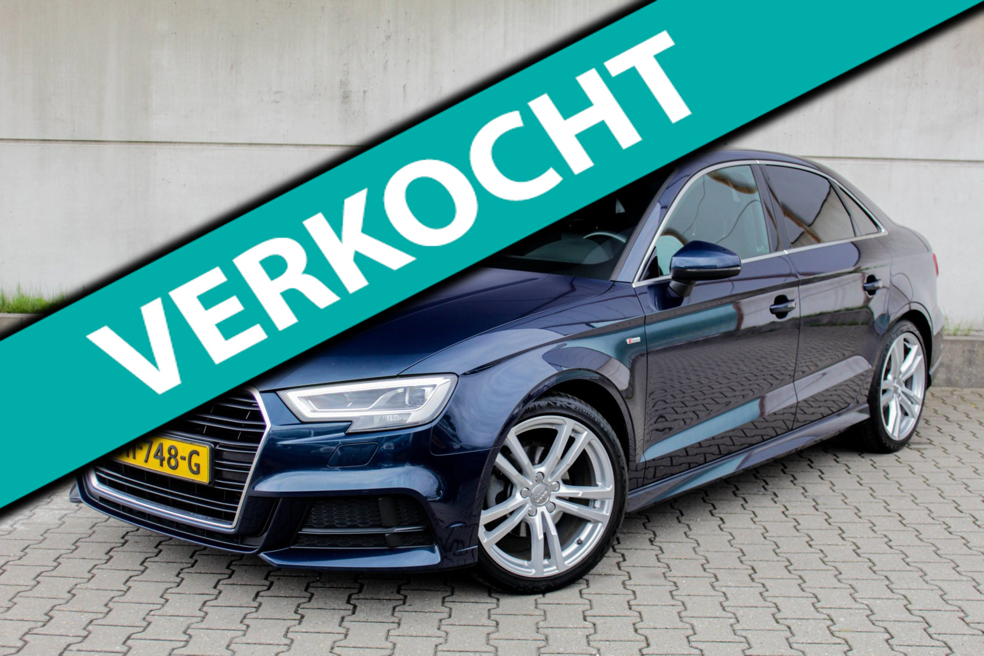 Audi A3 Limousine 1.0 TFSI Sport S Line Edition - 3 x S-line - Cruise - Navi - PDC 2018 - voorkant