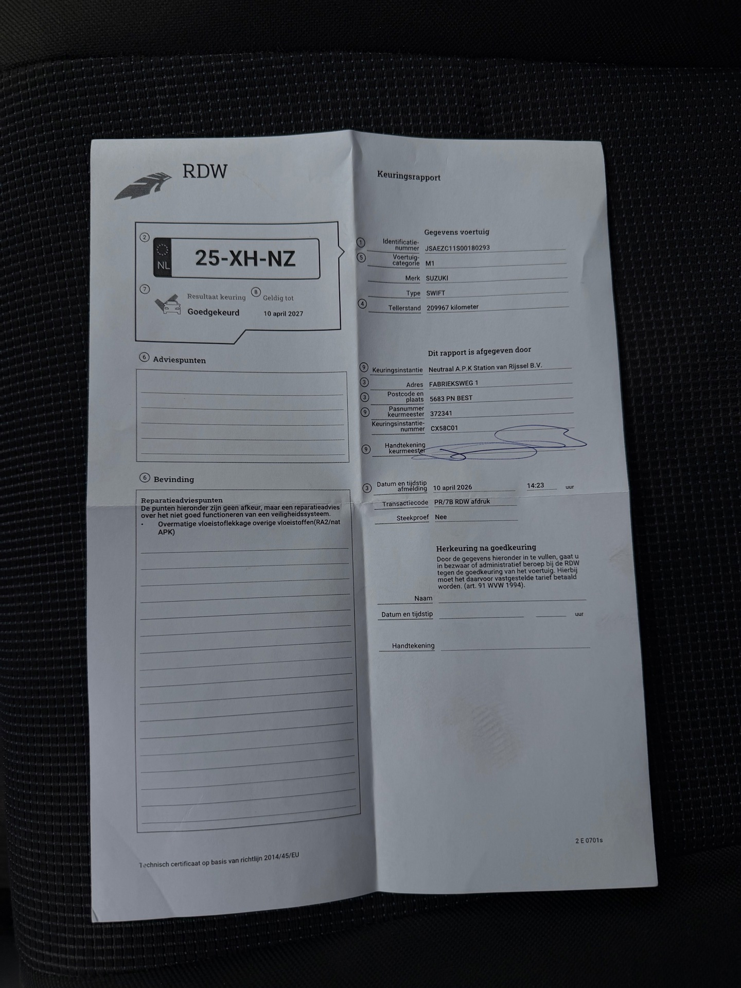 Foto van Suzuki Swift