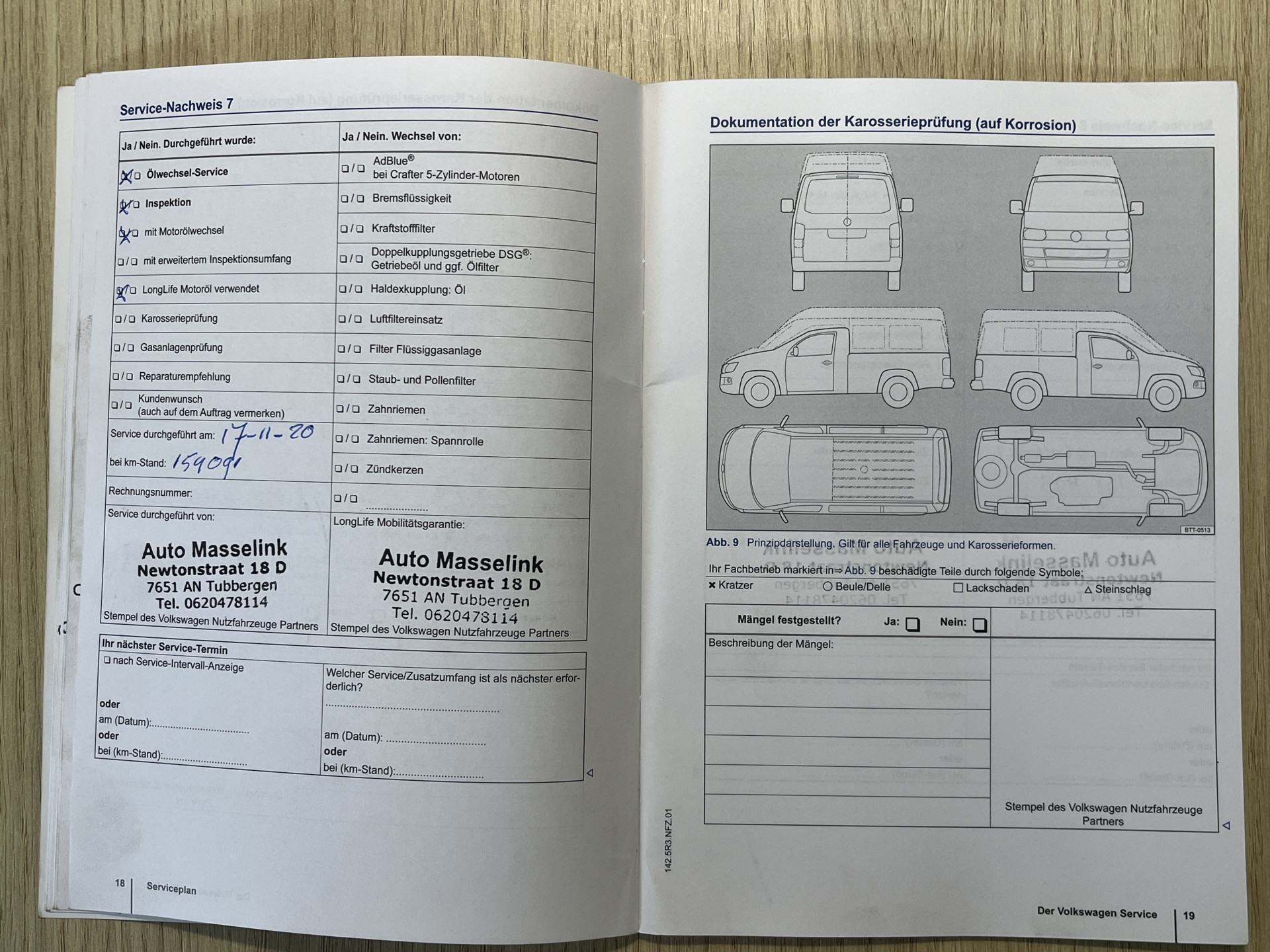 Foto van Volkswagen Transporter Kombi