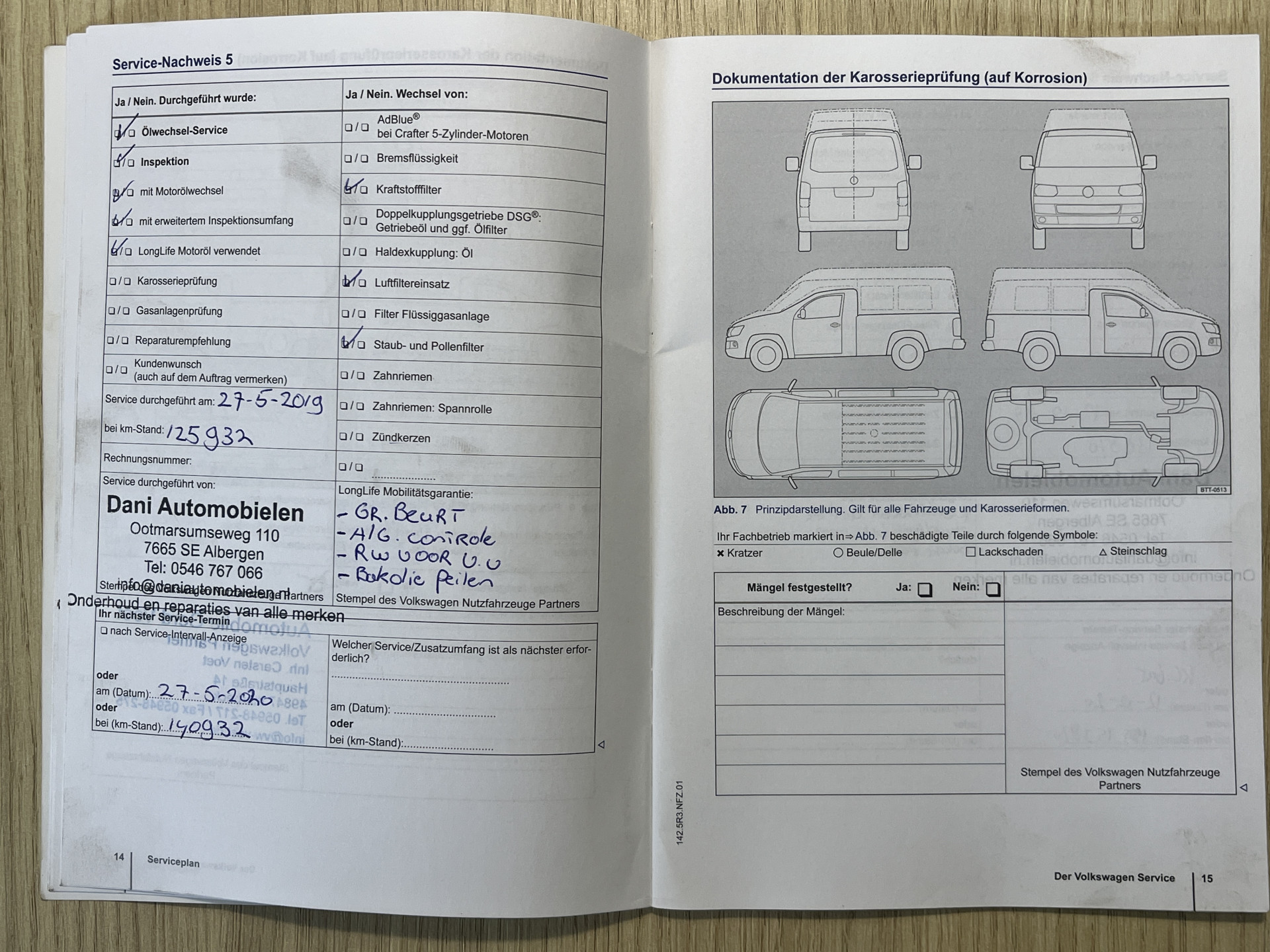 Foto van Volkswagen Transporter Kombi