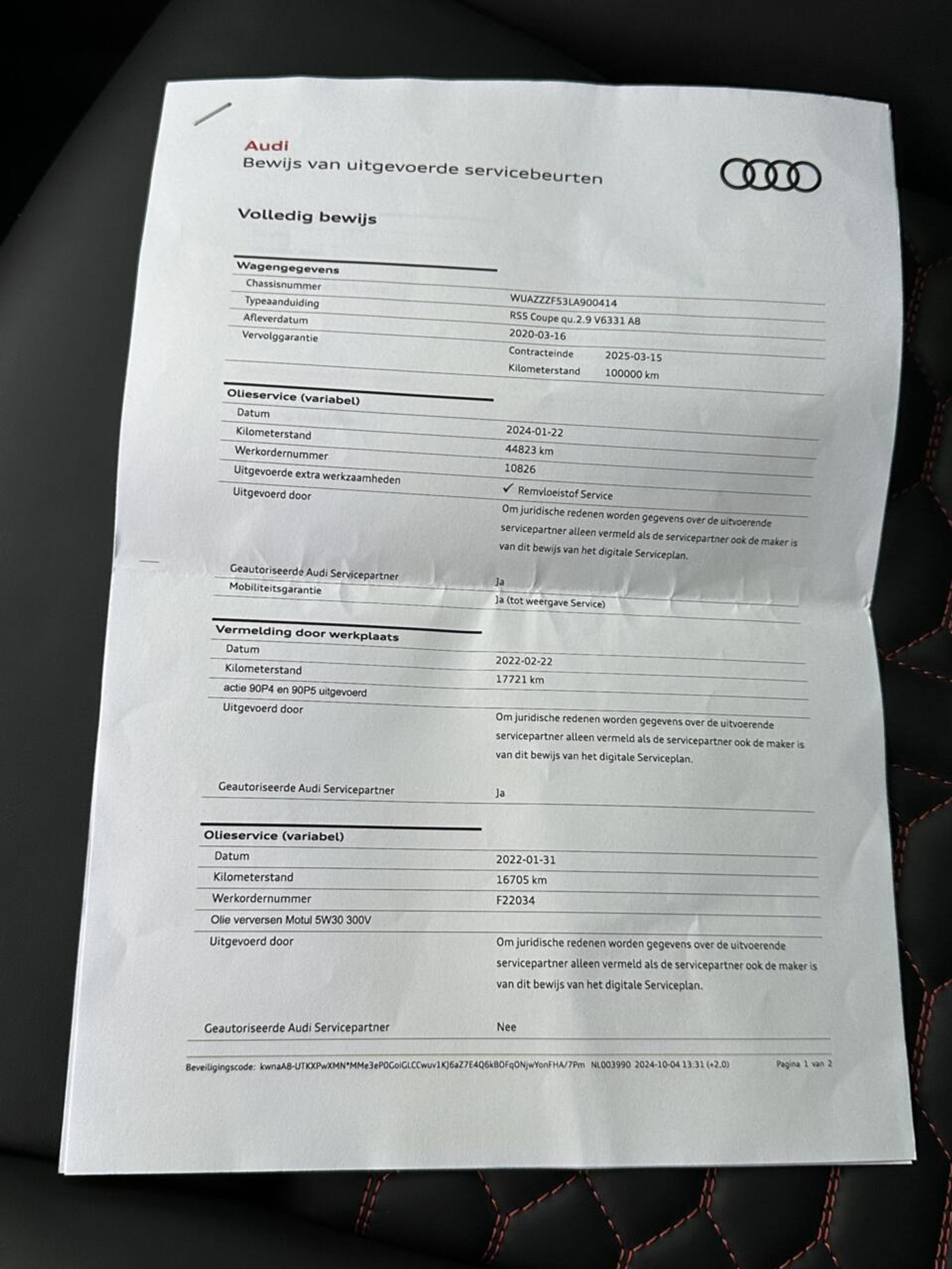 Foto van Audi RS 5 CoupÉ