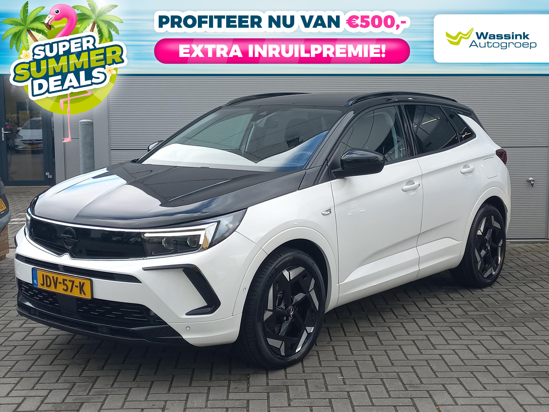 Opel Grandland 1.6T Hybrid4 300pk 4x4 Automaat GSE | 2023 - voorkant