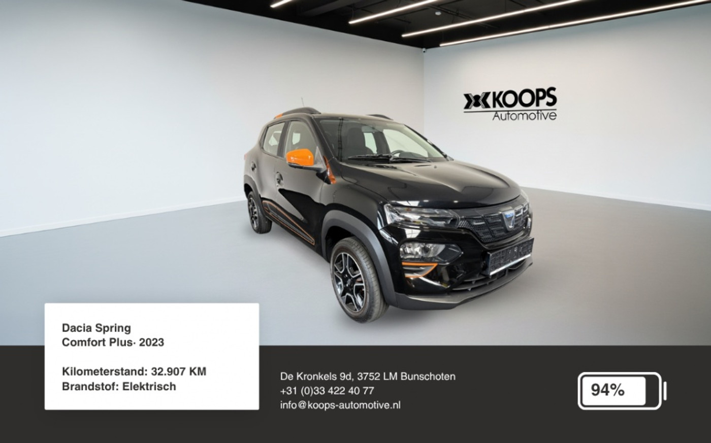 Dacia Spring SOH 94% | Car play | Camera | Cruise control | Airco 2023 - voorkant