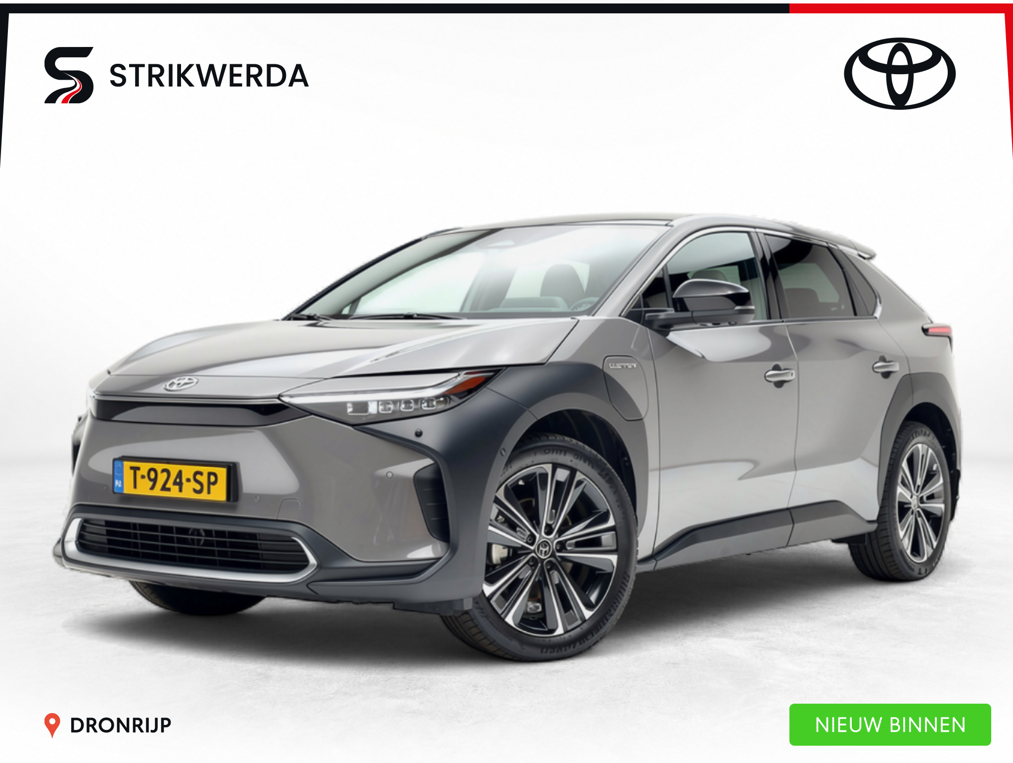 Toyota Toyota Bz4x Premium 4WD 71 kWh 2023 - voorkant