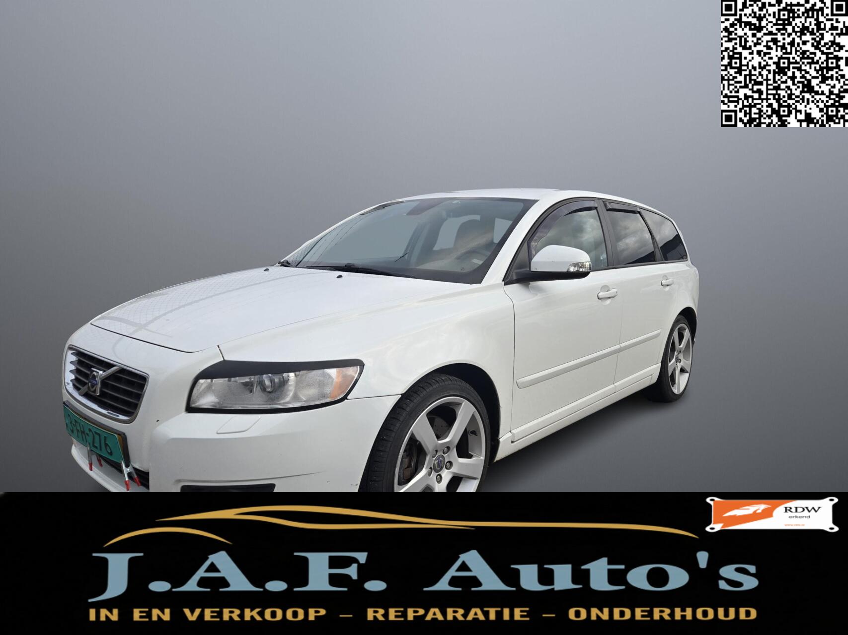 Volvo V50 2.4 D5 Edition II Leder apk mooie auto ! 2009 - voorkant