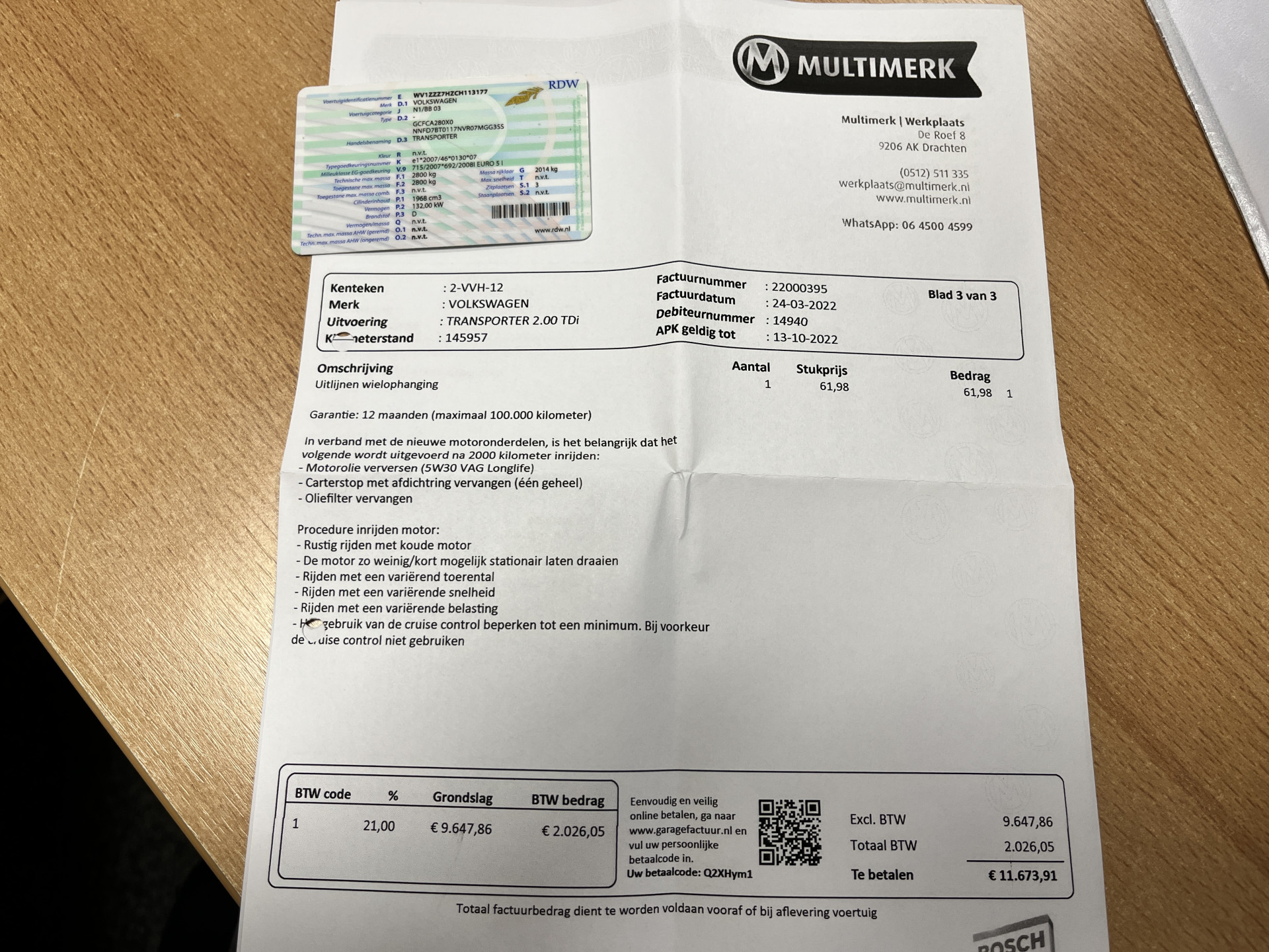 Foto van Volkswagen Transporter