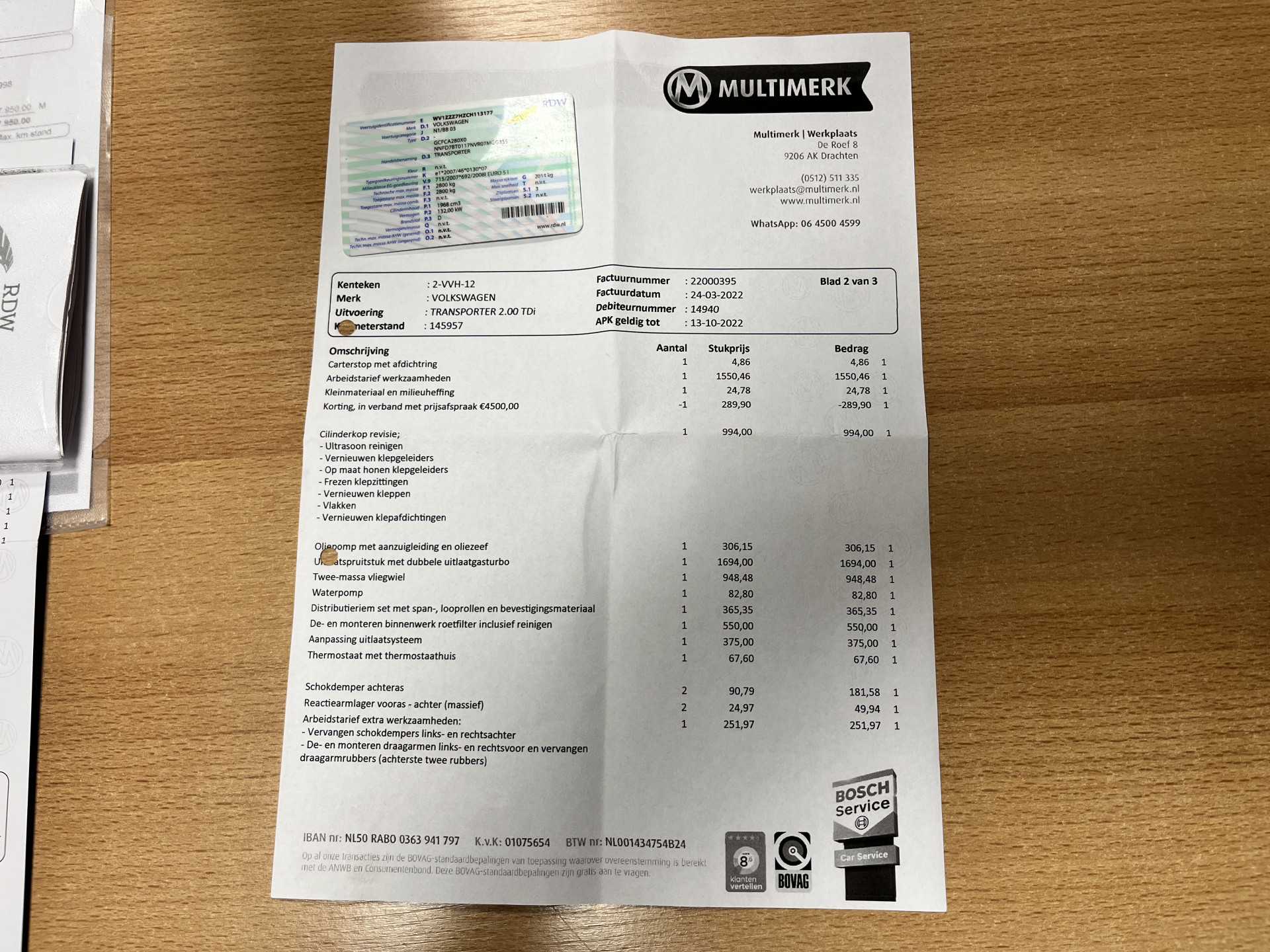 Foto van Volkswagen Transporter