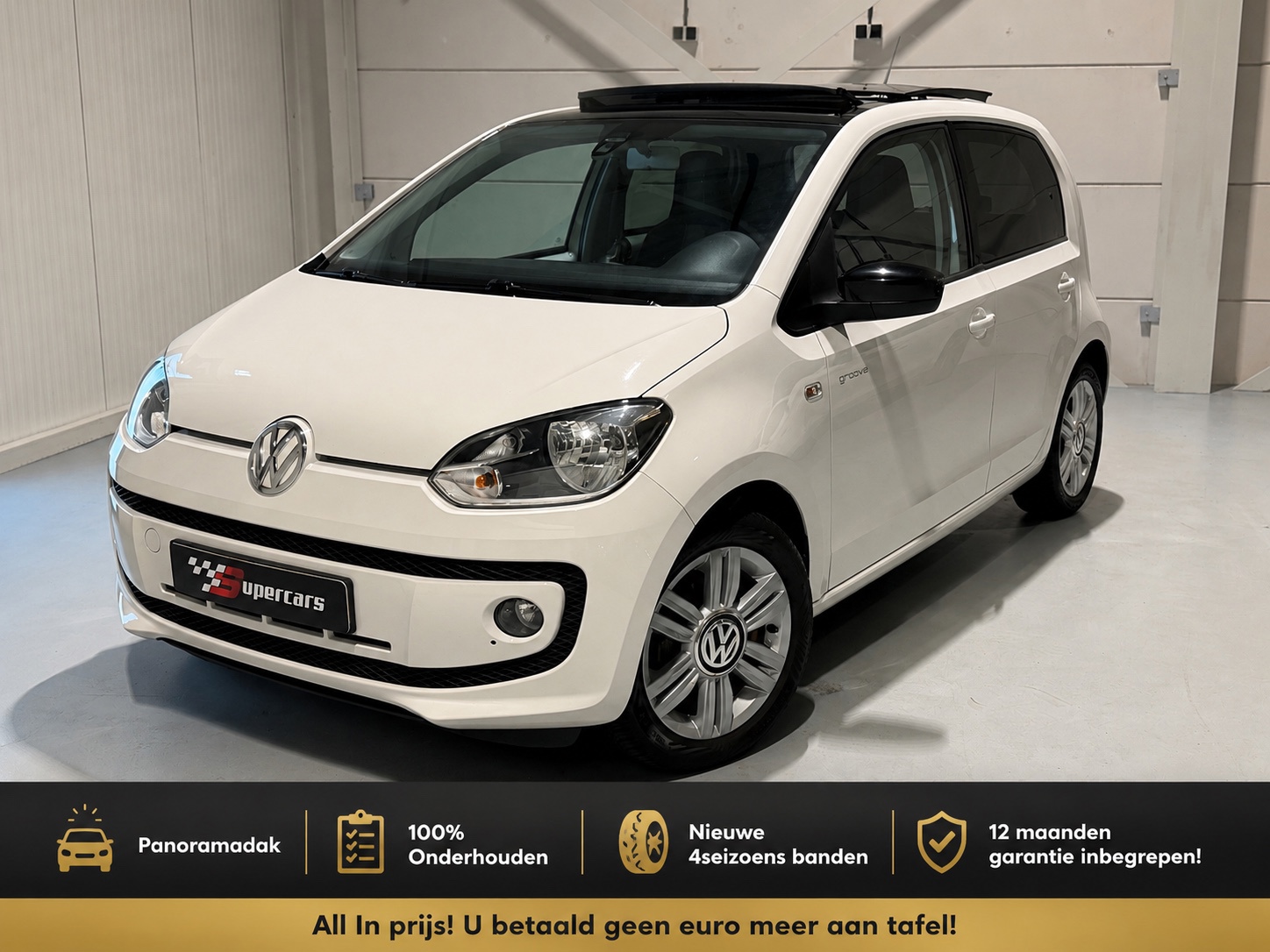 Volkswagen Up 1.0 Groove UP! |PANO|P.Sensor|CRUISE|NAVI| 2014 - voorkant