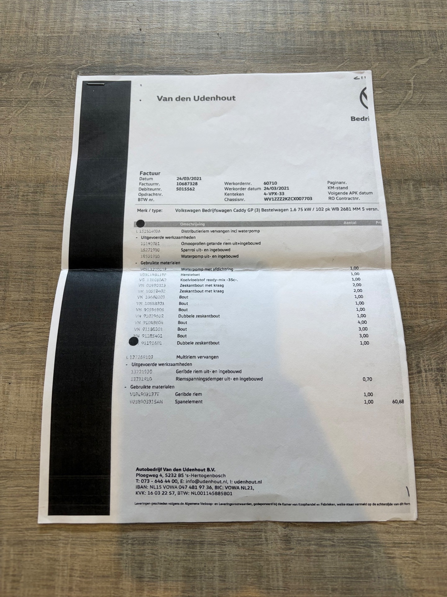 Foto van Volkswagen Caddy