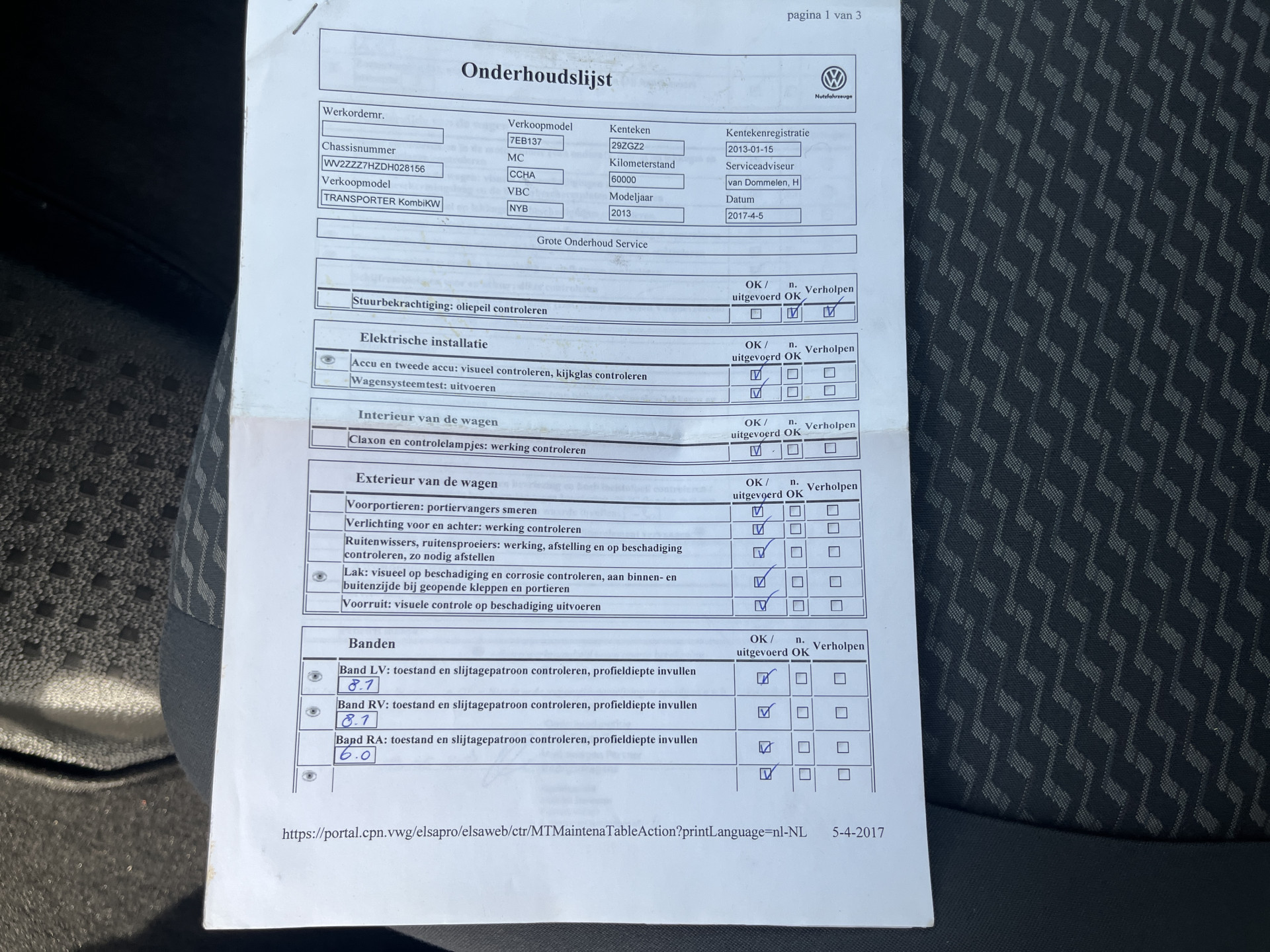 Foto van Volkswagen Kombi