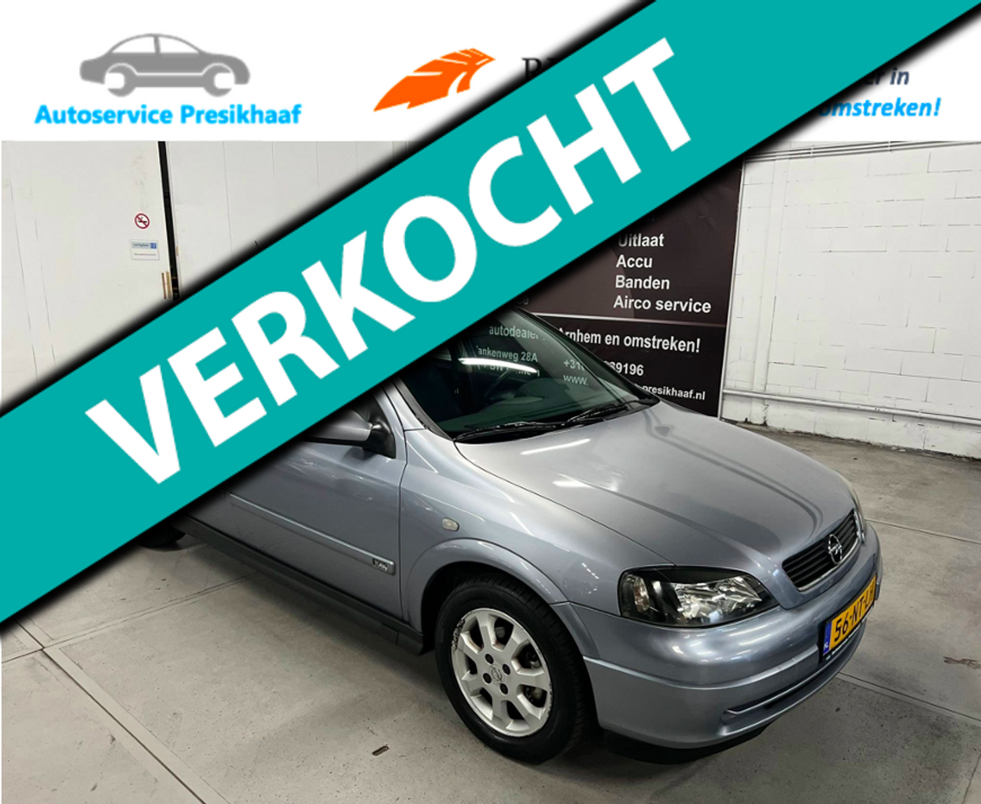 Opel Astra-g-cc 1.6 Njoy AIRCO / NAP / LM VELGEN 2004 - voorkant