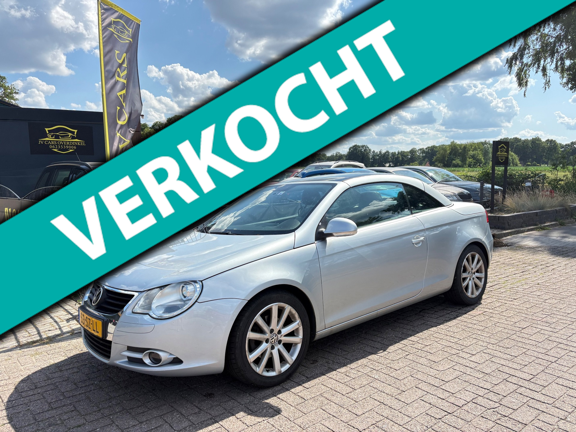 Volkswagen Eos 2.0-16v FSI BOMVOL,AIRCO,LEDEREN BEKLEDING,6BAK,NAVI,SCHUIFKANTELDAK,MET APK 2006 - voorkant
