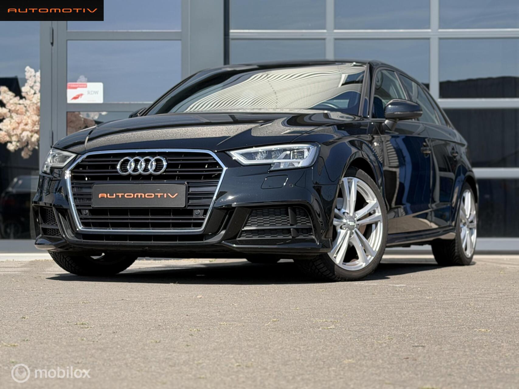 Audi A3 Sportback TFSI AUTOMAAT / 3X S LINE / LED / NAP 2019 - voorkant