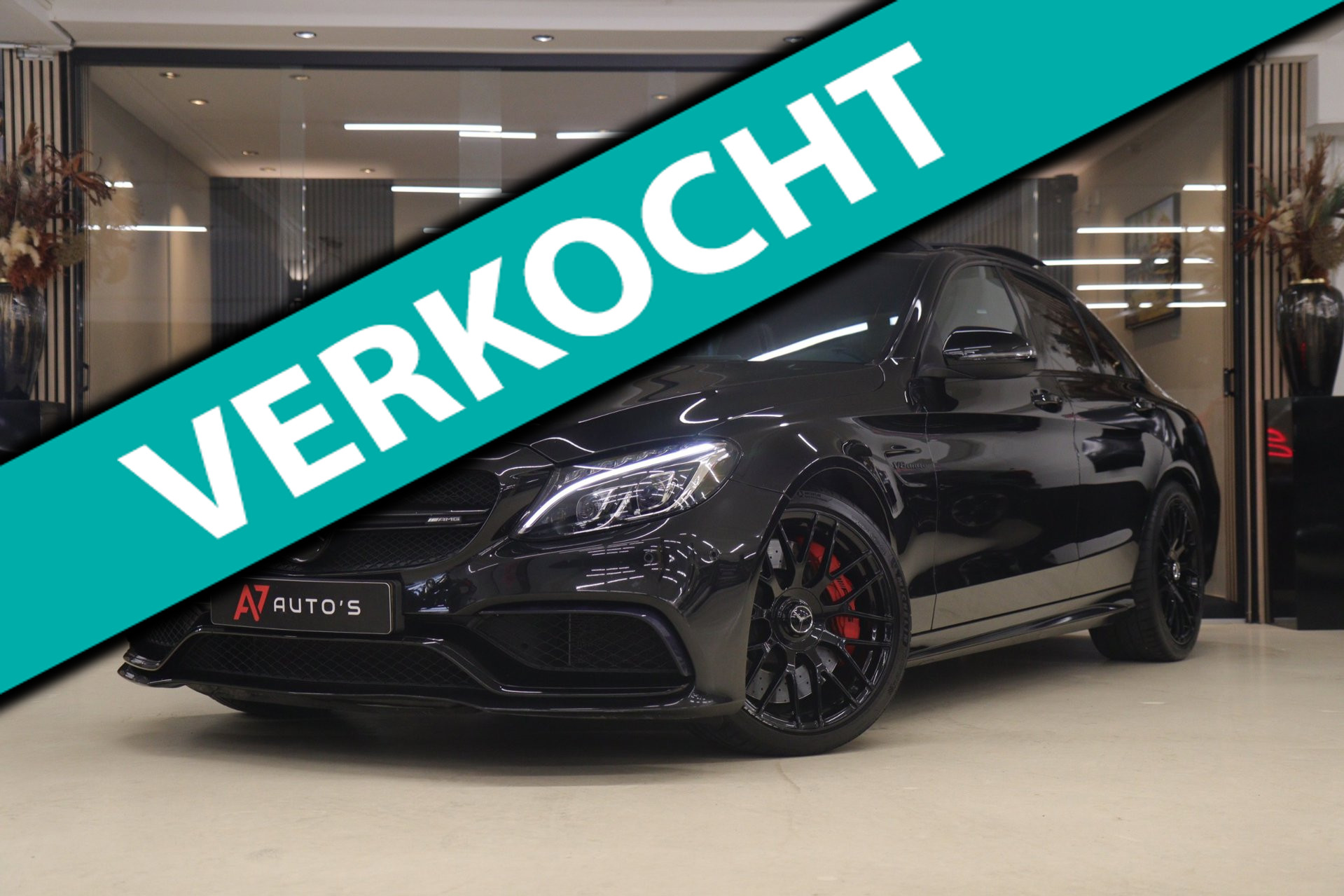 Mercedes-Benz AMG C 63 S AMG 63 S PANO/BURM/CAM/MEM/STOELVER/VOL 2018 - voorkant