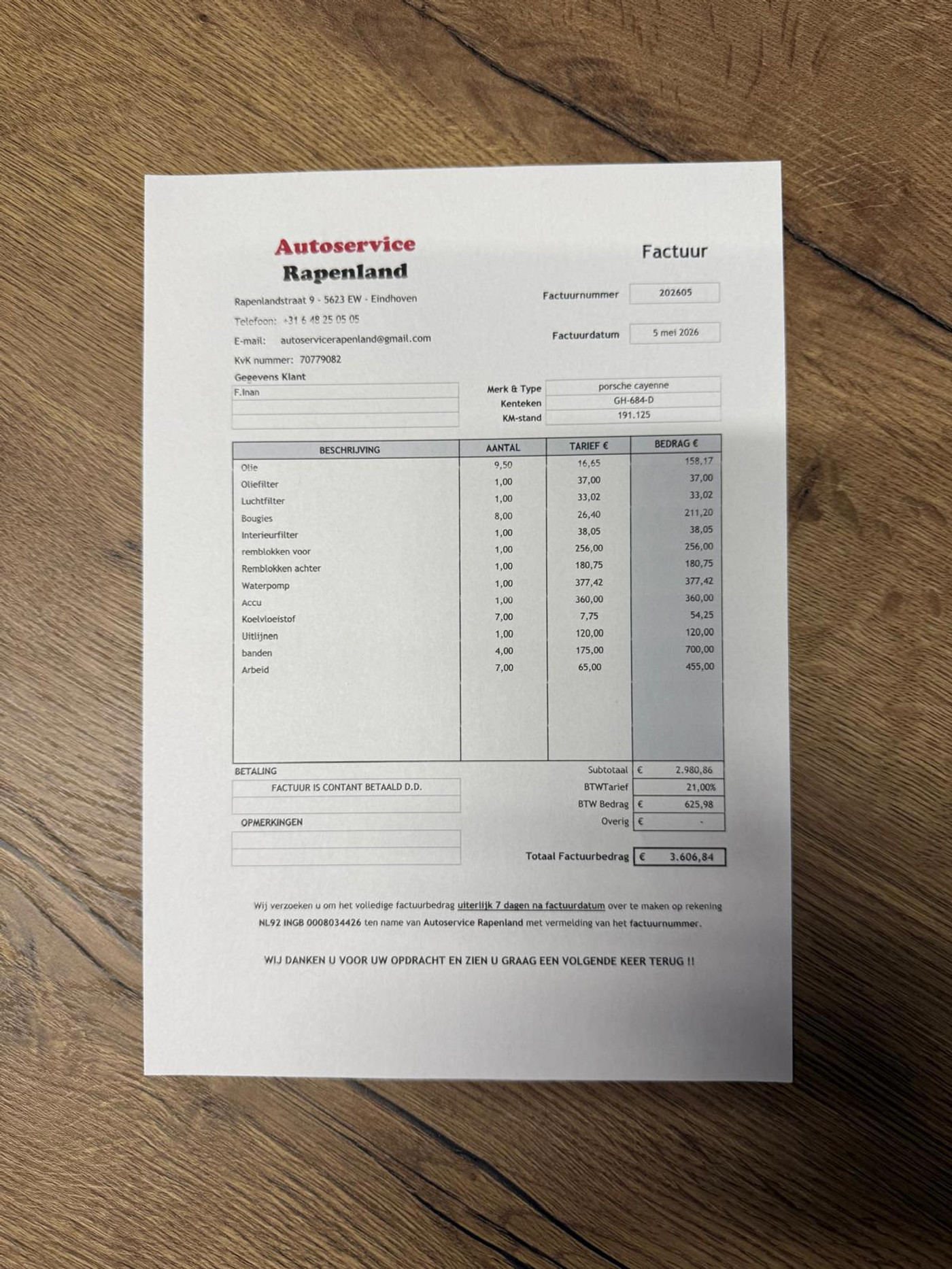 Foto van Porsche Cayenne GTS