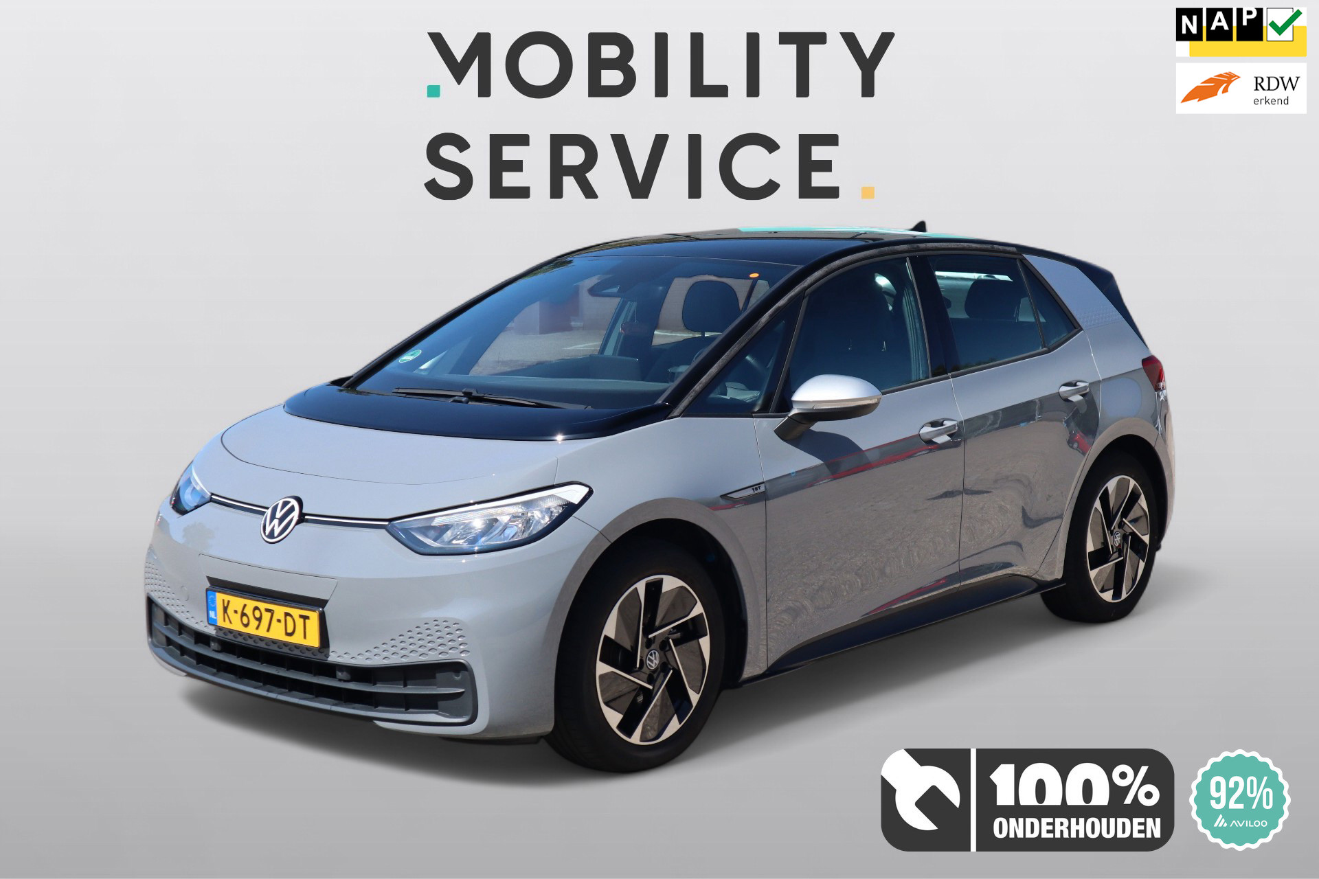 Volkswagen Id.3 Pro 150 KW First 58 kWh SOH92% CarPlay ACC LMV Clima 2020 - voorkant
