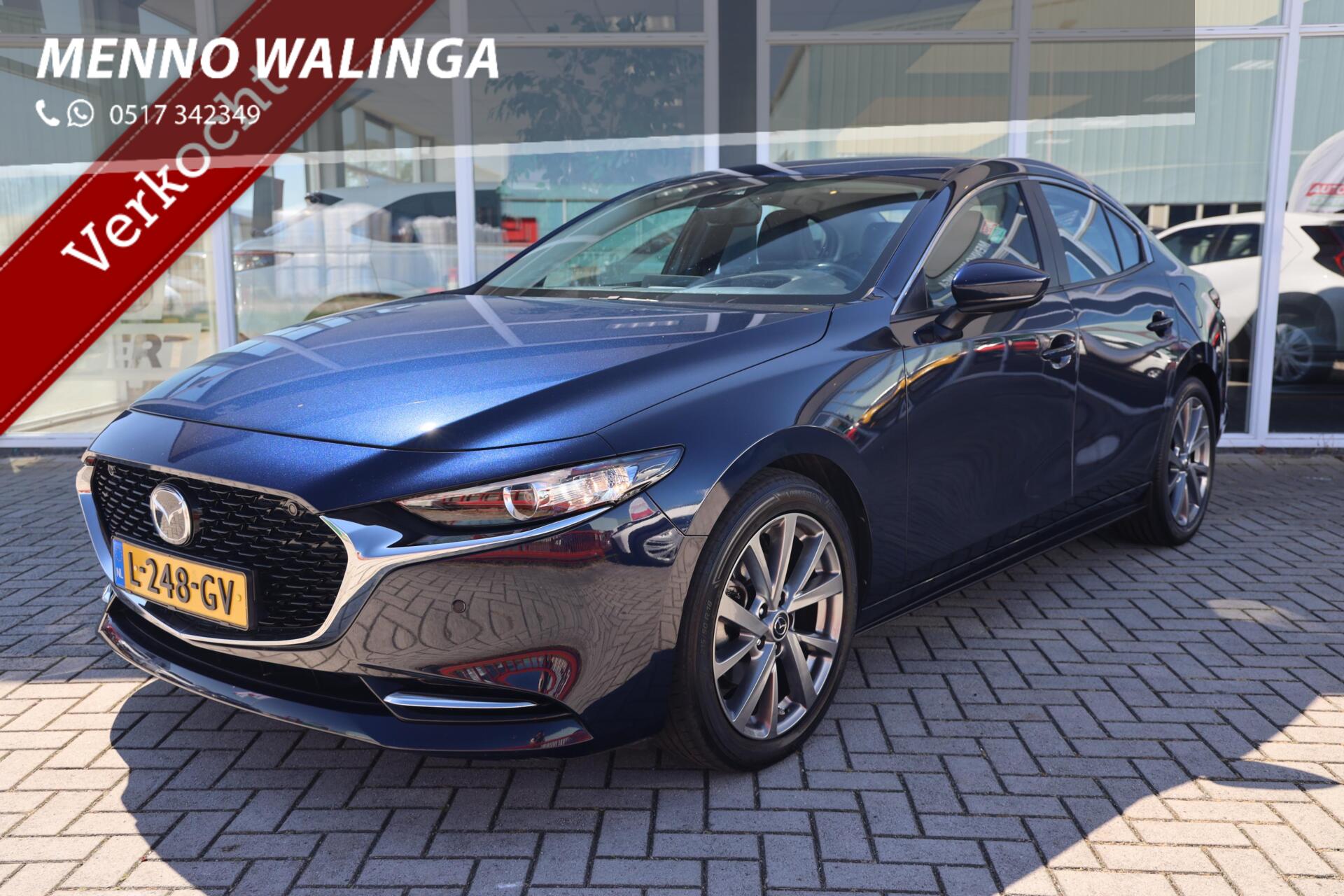 Mazda Mazda3 2.0 e-SkyActiv-X M Hybrid 186 Comfort||Leder|Bose|HUD|Stoel/Stuurverwarming| 2021 - voorkant