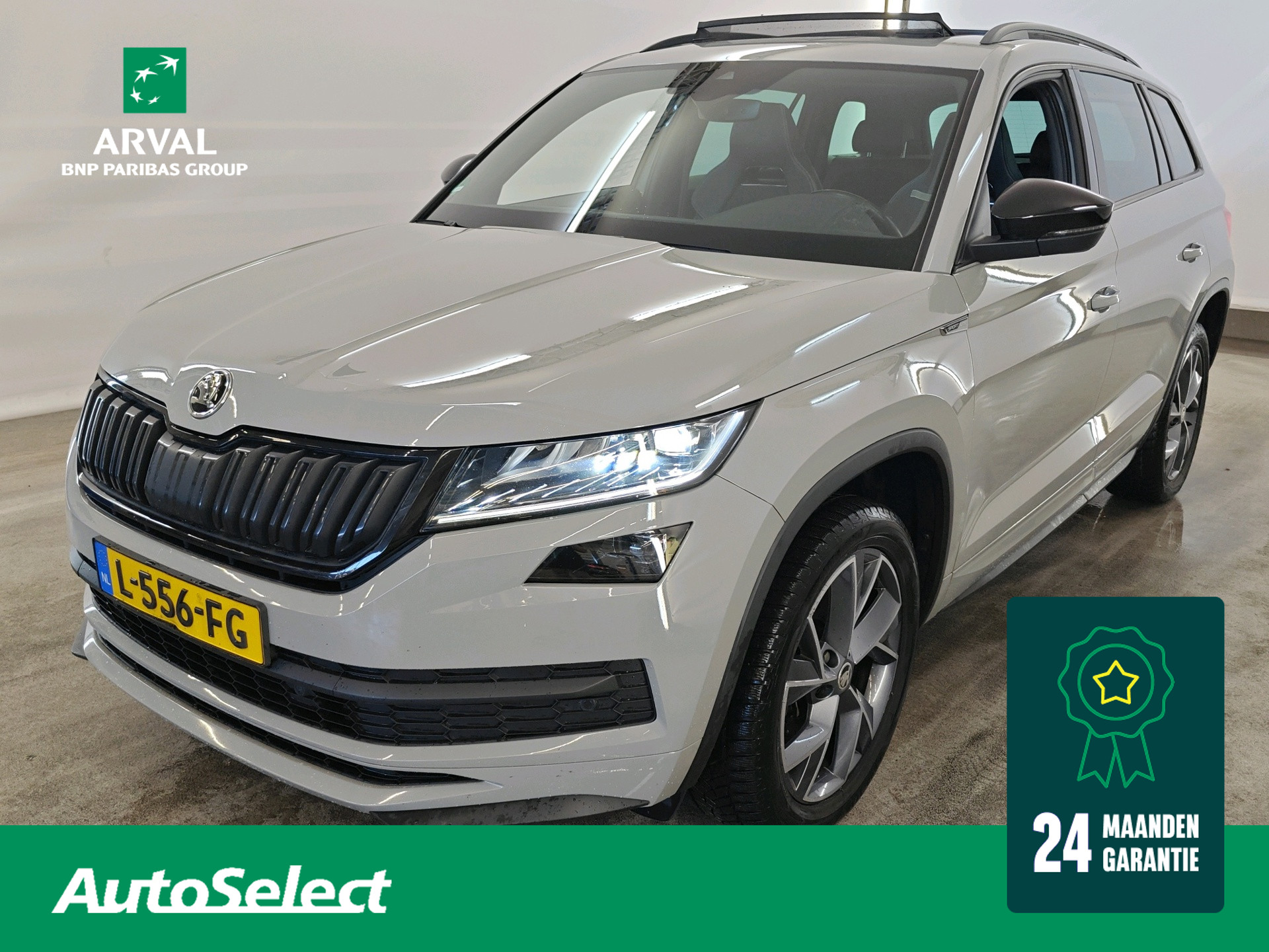 Skoda Kodiaq 1.5 TSI 150pk Sportline Business 5P | Panoramadak | Stuur- en Stoelverwarming  | Camera | PDC V+A | CarPlay | Navi|19" 2021 - voorkant