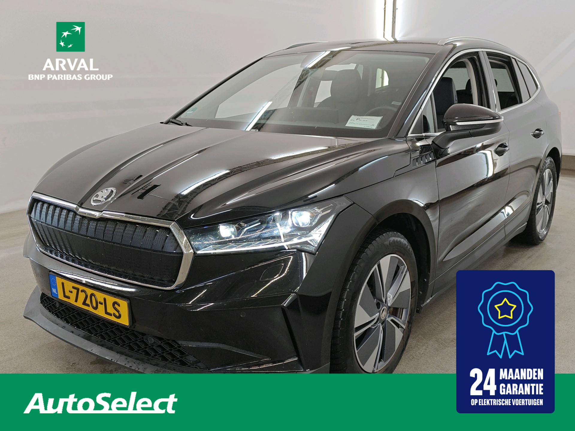 Skoda Enyaq 80 80 204pk | SOH 93% | Licht | Klimaat | Comfort | Warmtepomp | Leder | Stuur- en Stoelverwarming | Matrix LED | 19" 2021 - voorkant