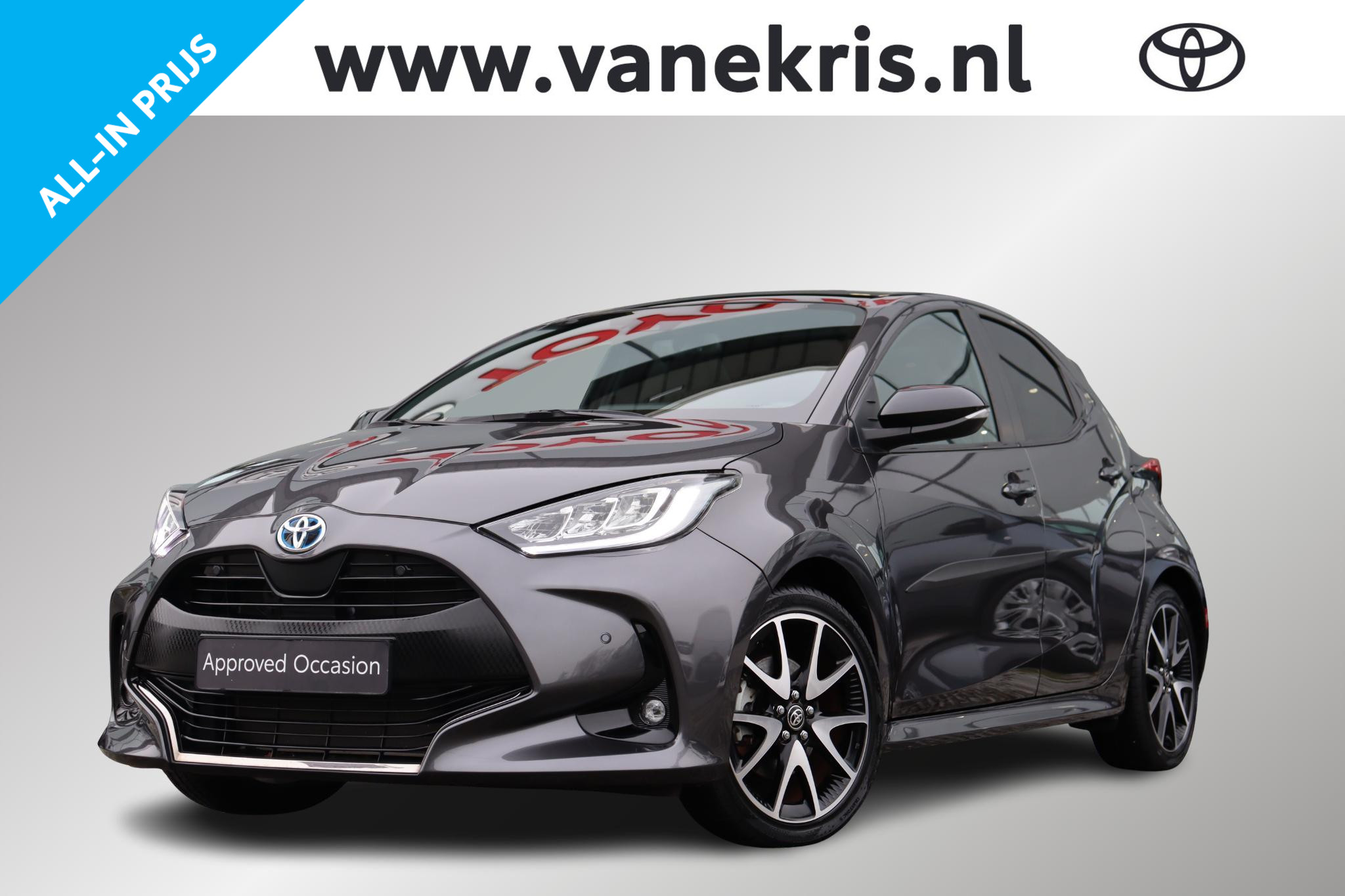 Toyota Yaris 1.5 Hybrid Executive, JBL, Panodak, 2021 - voorkant