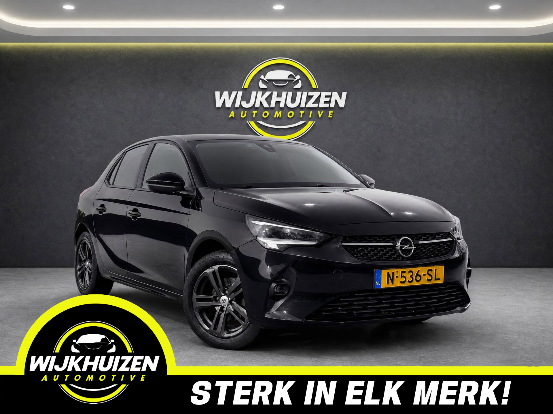 Opel Corsa 1.2 Black Edition met Airco !!! Navigatie !!! Cruise !!! Stoelverwarming !!! 2020 - voorkant