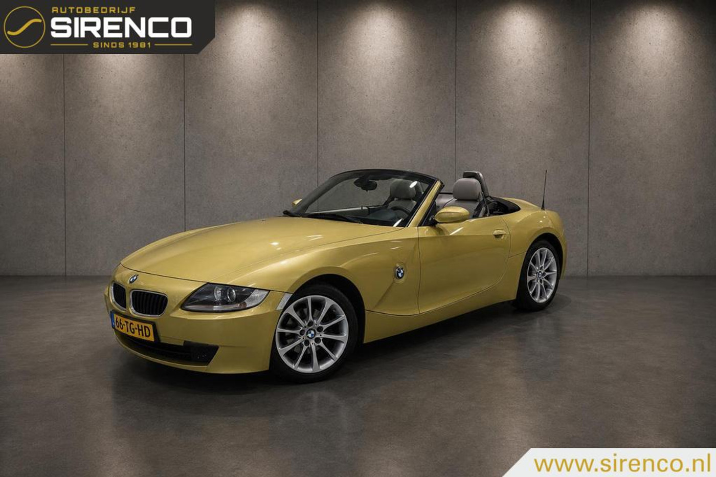 BMW Z Reihe 2.0i Introd.UNIEK PHOENIX GELB 76.000 KM NAP 2006 - voorkant