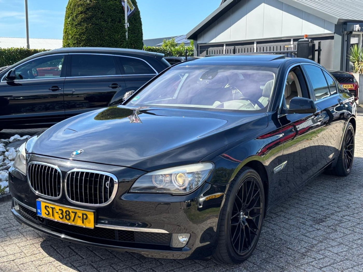 BMW 7er Reihe 750i V8 High Executive 2008 Zwart Vol Opties 2008 - voorkant