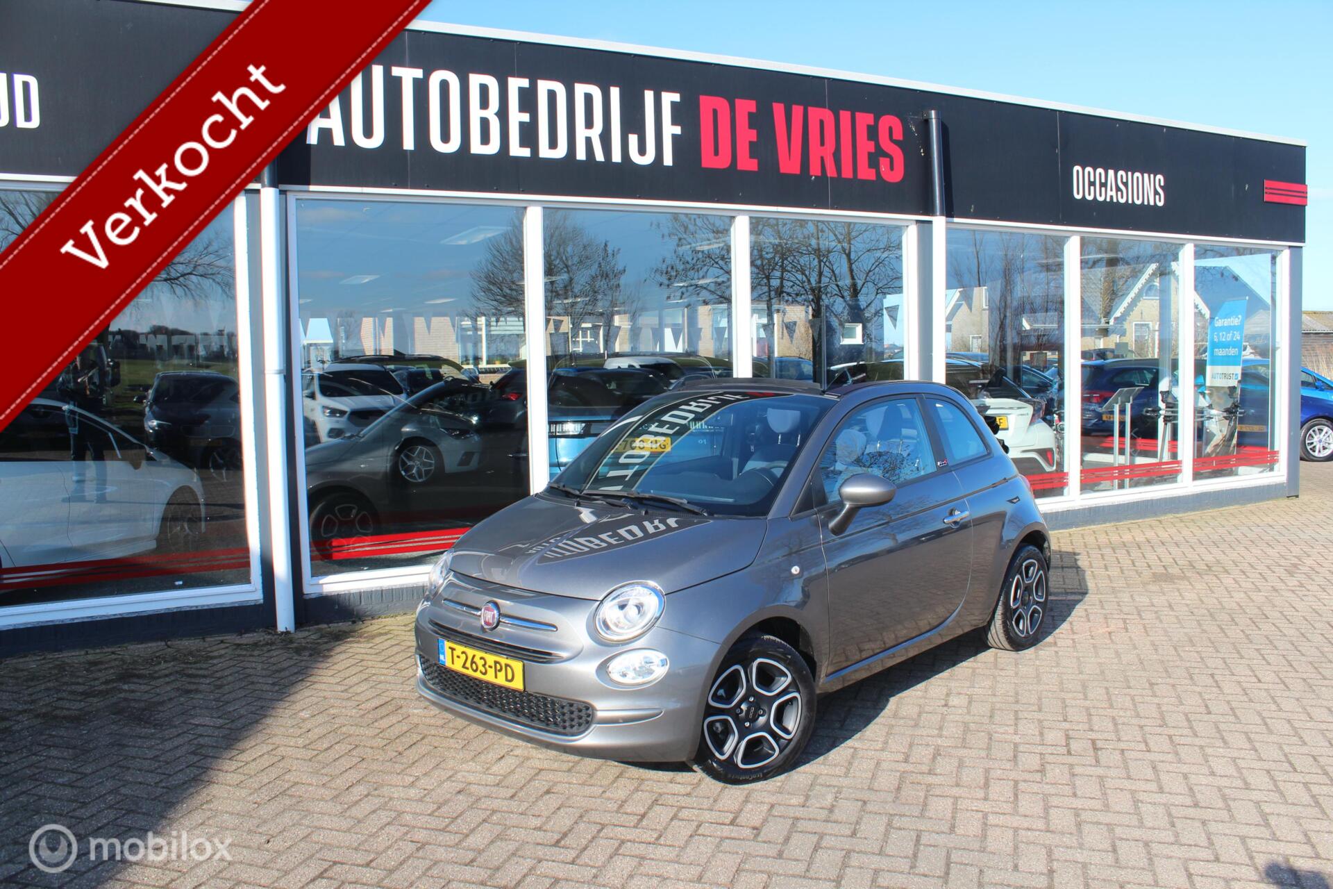 Fiat 500 abrio 1.0 Hybrid Airco/PDC/Carplay/Cruisecontrole 2023 - voorkant