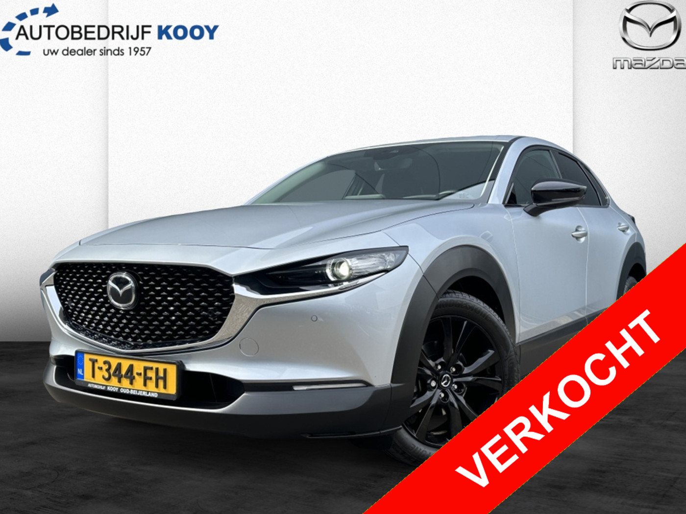 Mazda Mazda Cx-30 2.0 eSkyActiv-X Homura 186PK / Camera / Sensoren / El-Achterklep 2023 - voorkant