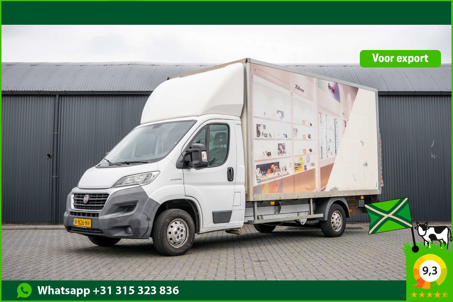 Fiat Ducato 130 Multijet 2.3 D L3H2 | 3-Zits | Bakwagen met laadklep | LED | Cruise | Airco 2014 - voorkant