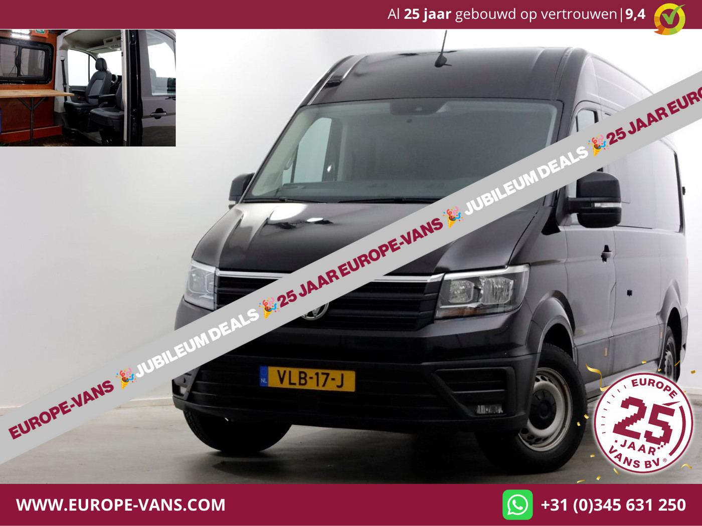 Volkswagen Crafter 35 2.0 TDI 140pk L3H3 (L2H2) DSG-Automaat Camera/230V/Draaistoelen 07-2021 2021 - voorkant