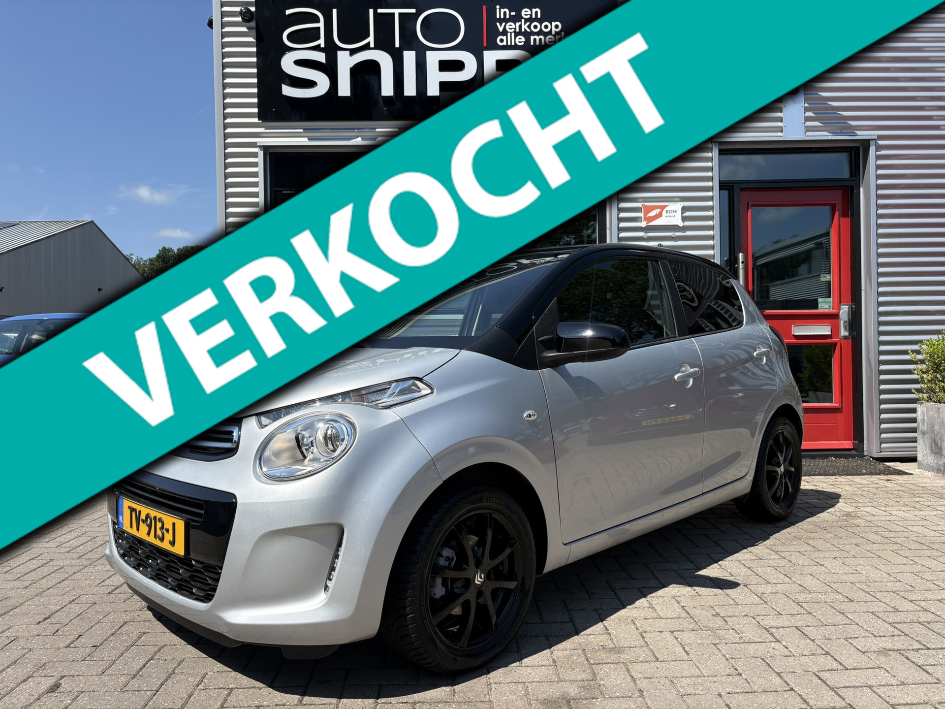 Citroen C1 1.0 VTi Feel -5DRS.-AIRCO-2 TONE LAK-LICHTMETALEN VELGEN-GETINT GLAS-ISOFIX-ORIGINEEL NEDERLANDS!-29.293 KILOMETERS! 2018 - voorkant