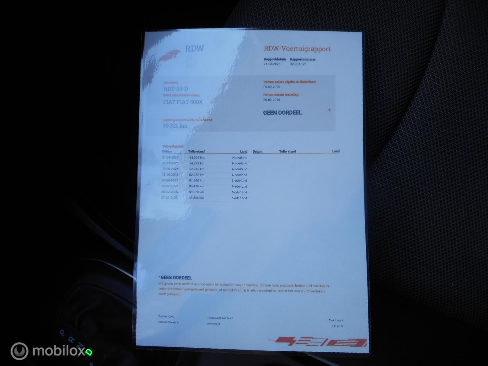 Foto van Fiat Fiat 500x