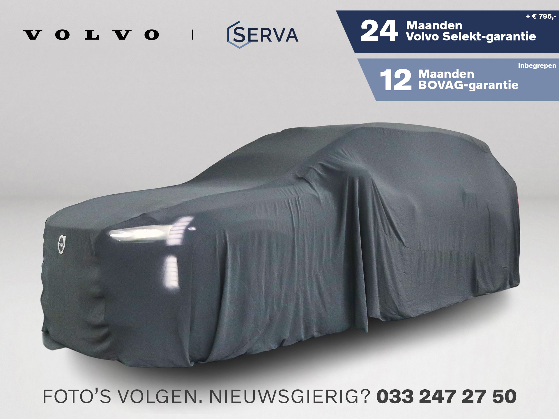 Volvo V90 T8 Plug-in hybrid AWD Ultra Dark | Panoramadak | 360° camera | Bowers & Wilkins | Luchtvering | Stoelventilatie | Stoel- en Stuurverwarming | Trekhaak 2025 - voorkant