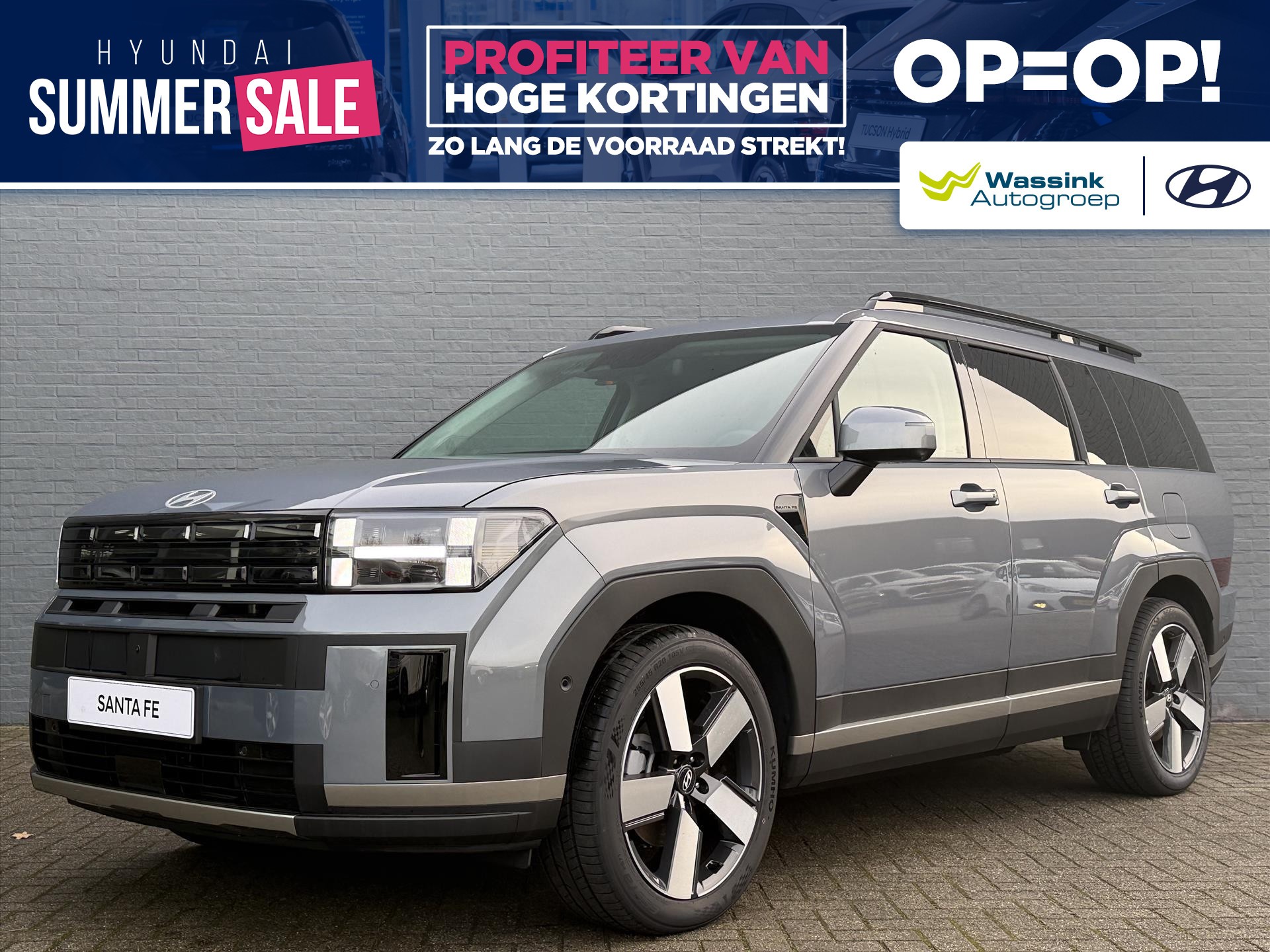 Hyundai Santa Fe New 1.6 T-GDi HEV 215pk Aut 7 zitter 2025 - voorkant