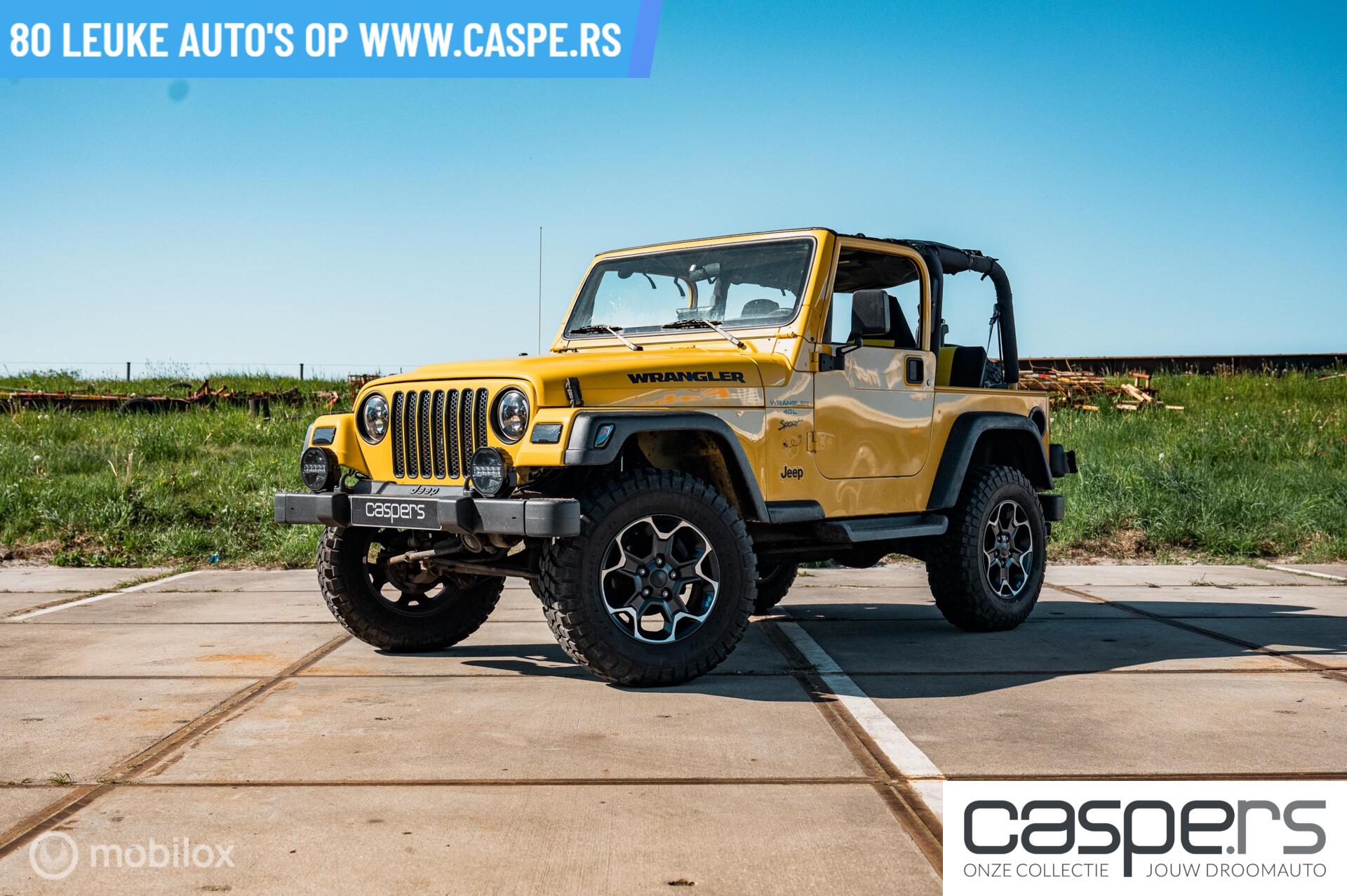 Jeep Wrangler 4.0i Hardtop Sport | LED | CarPlay | Lift-kit 2001 - voorkant